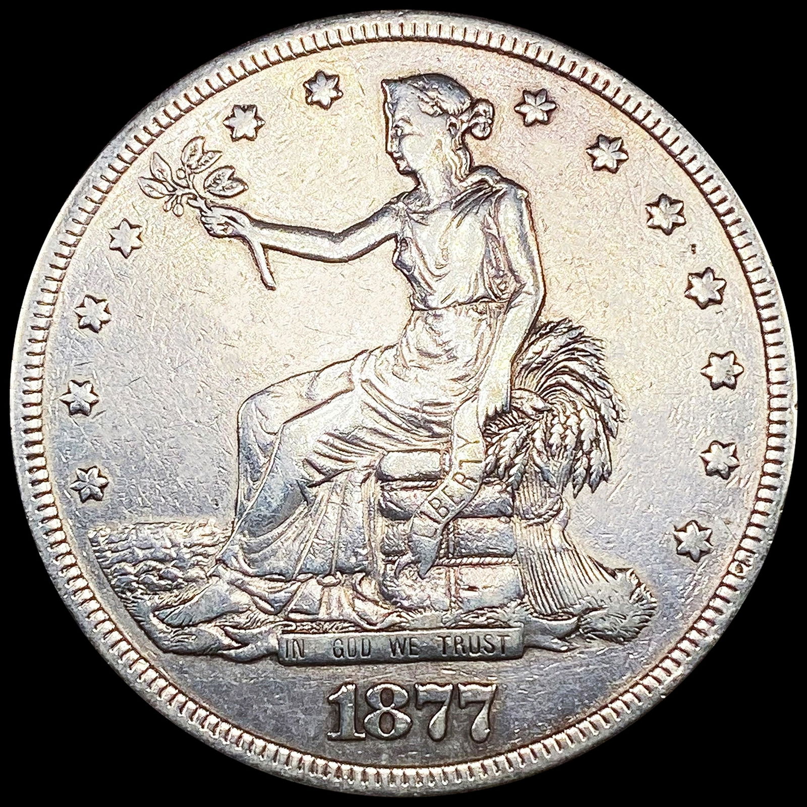 1877-S Silver Trade Dollar LIGHTLY CIRCULATED (1 of 2)