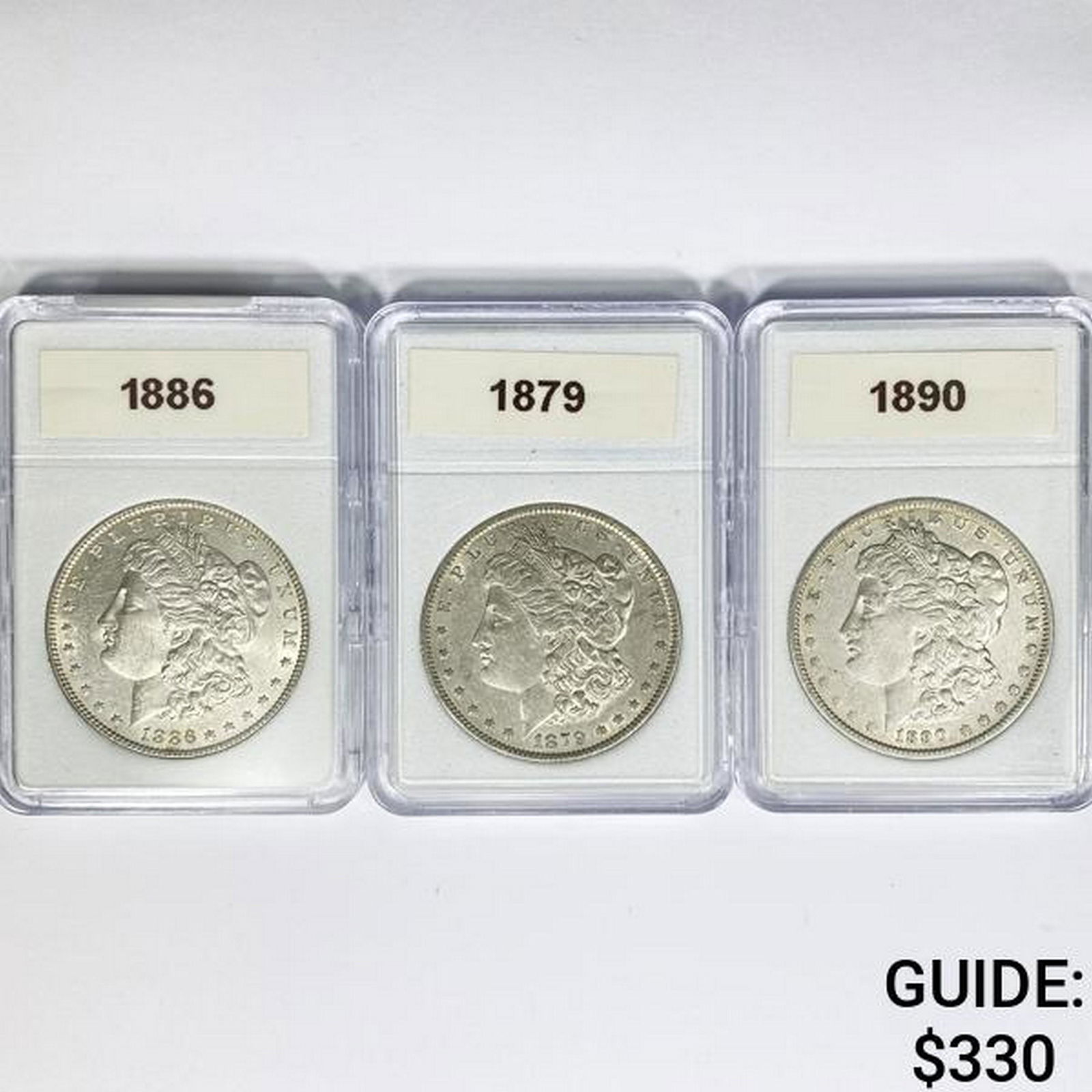 1879-1890 Set (3) Morgan Silver Dollar Generic (1 of 2)