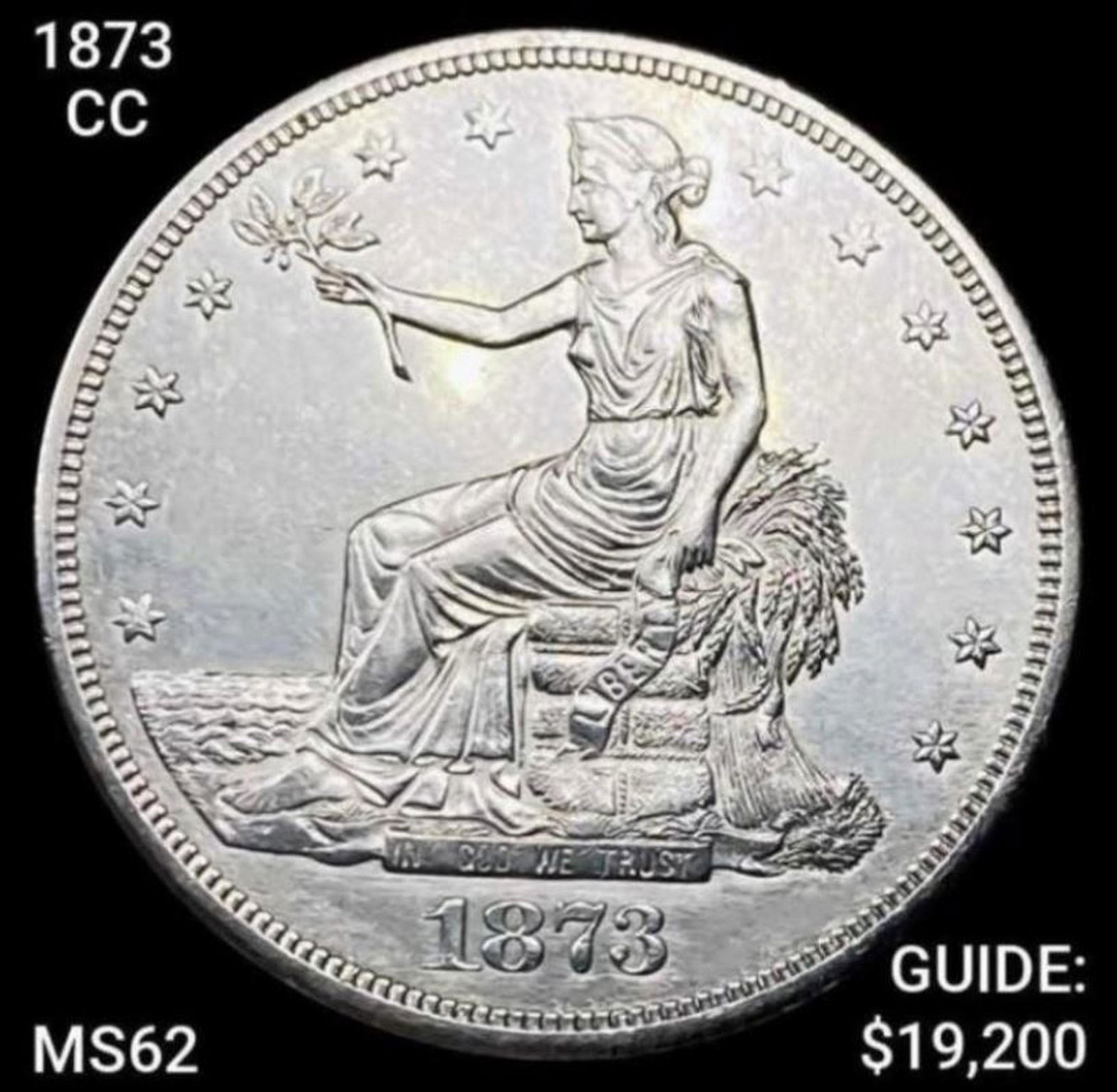 1873-CC Trade Silver Dollar UNCIRCULATED (1 of 2)