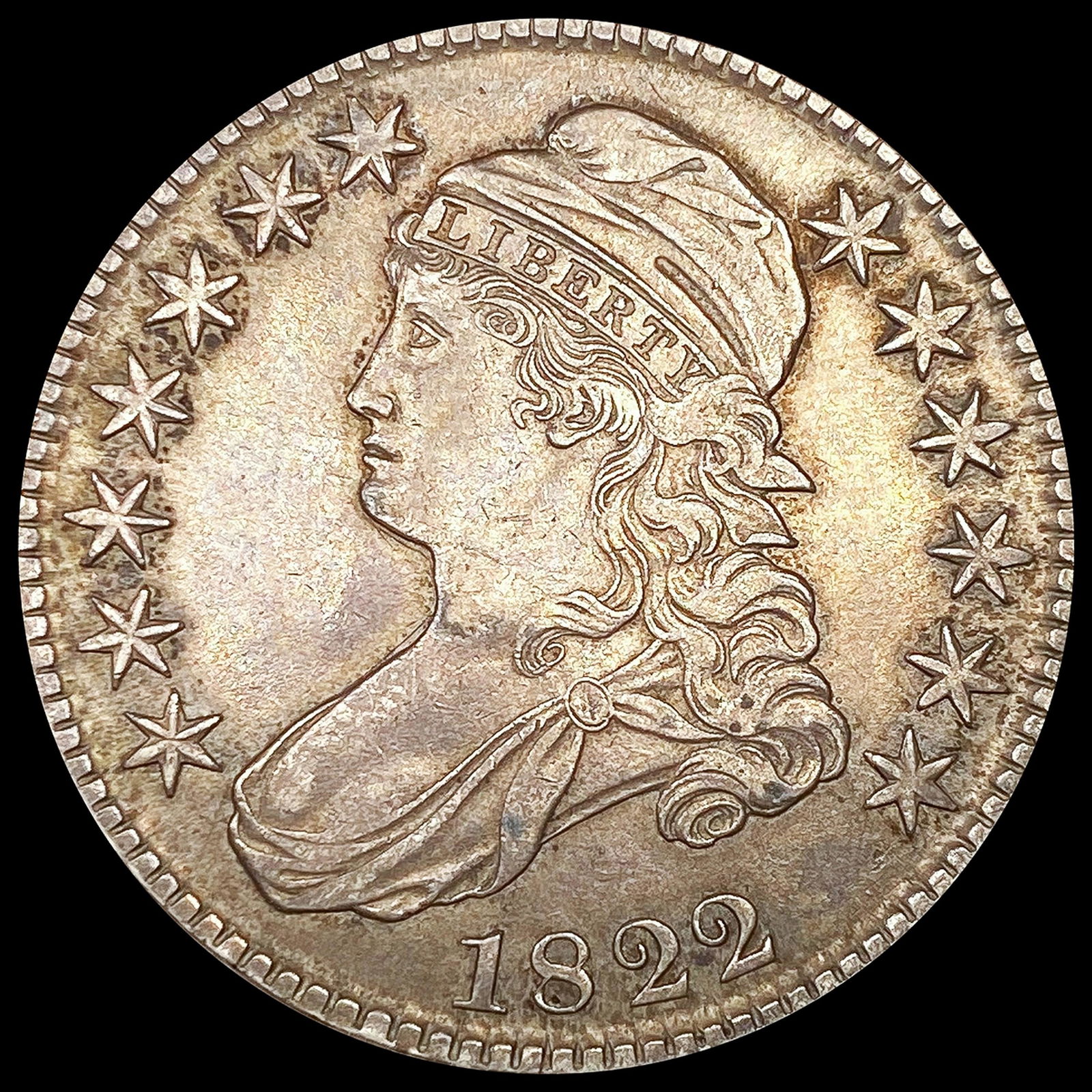 1822 Capped Bust Half Dollar NEARLY UNCIRCULATED (1 of 2)