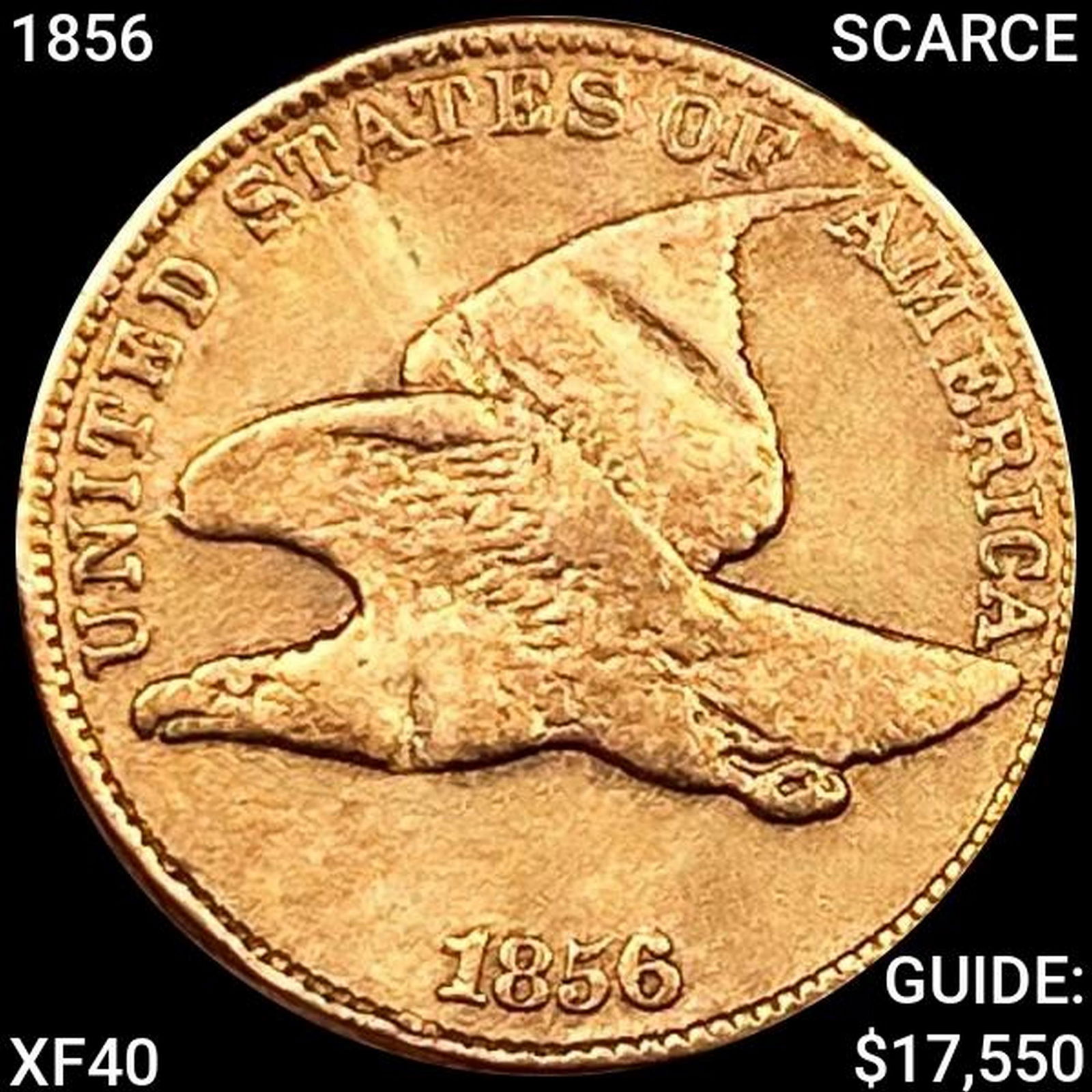 1856 SCARCE Flying Eagle Cent LIGHTLY CIRC (1 of 2)