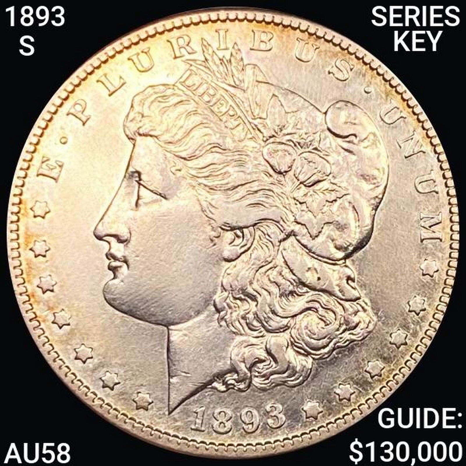 1893-S Series Key Morgan Silver Dollar CHOICE AU (1 of 2)