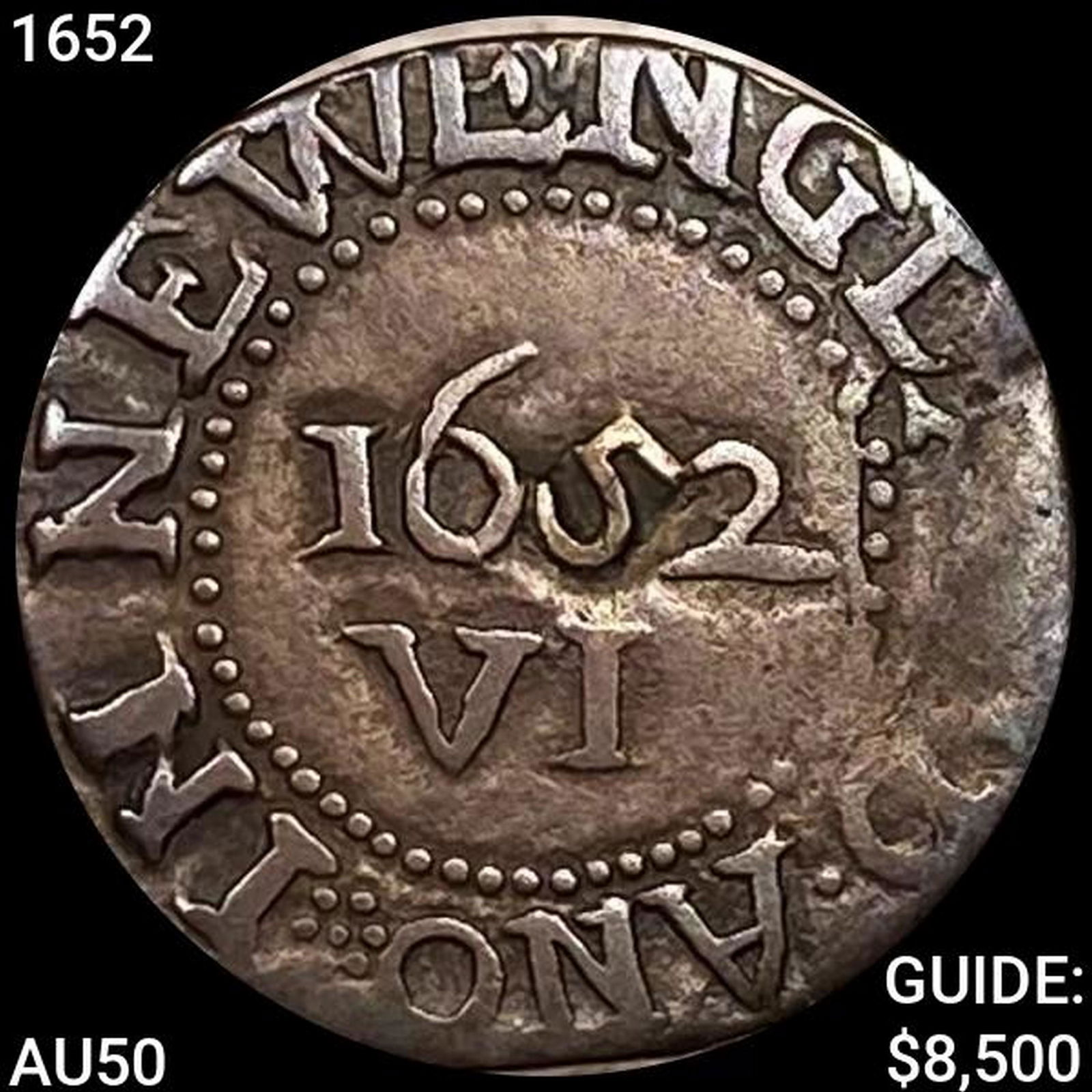 1652 Oak Tree 6 Pence HIGH GRADE (1 of 2)