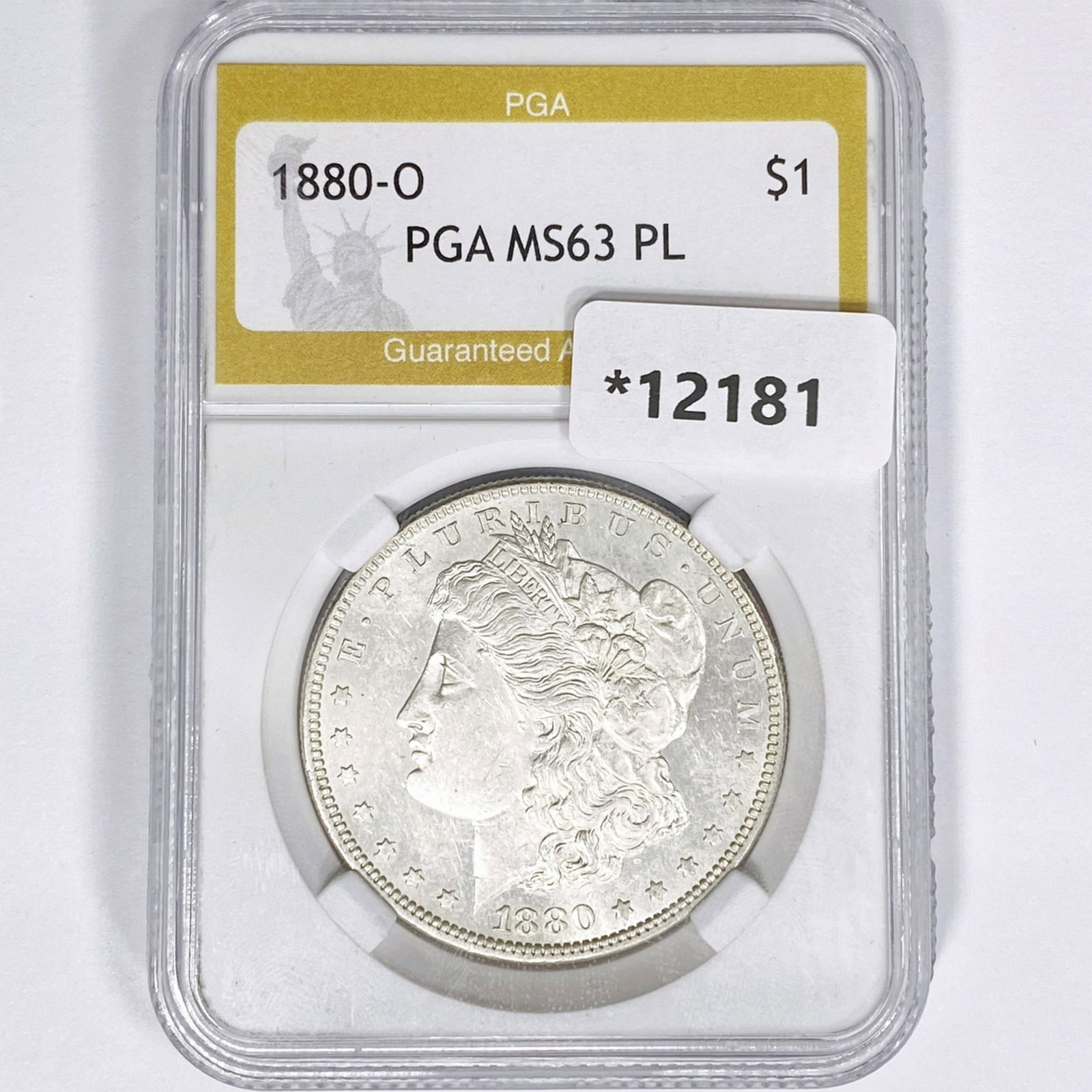 1880-O Morgan Silver Dollar PGA MS63 PL (1 of 2)