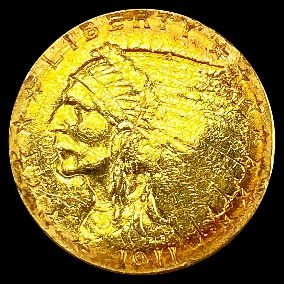 1911 $2.50 Gold Quarter Eagle CLOSE UNC (1 of 2)