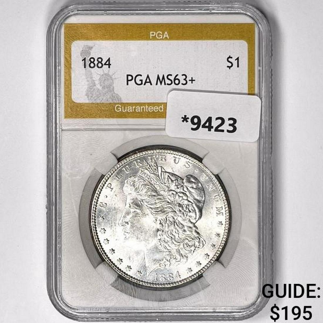 1884 Morgan Silver Dollar PGA MS63+ (1 of 2)