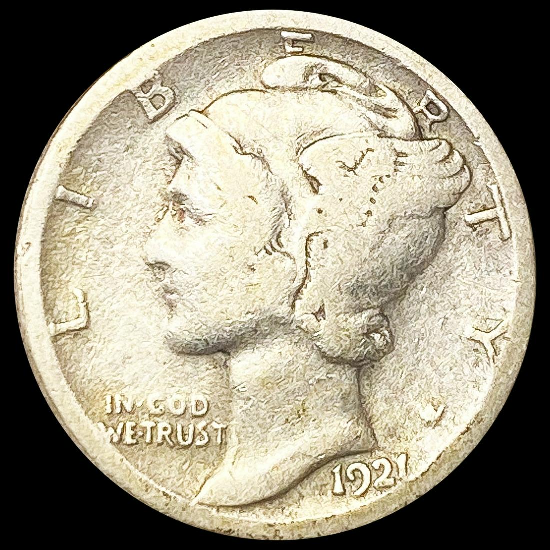 1921-D Mercury Dime NICELY CIRCULATED (1 of 2)