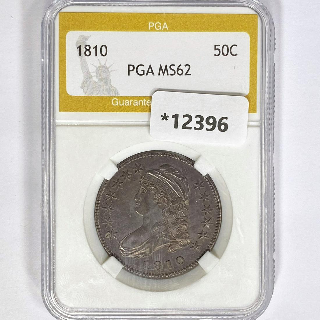 1810 Capped Bust Half Dollar PGA MS62 (1 of 2)