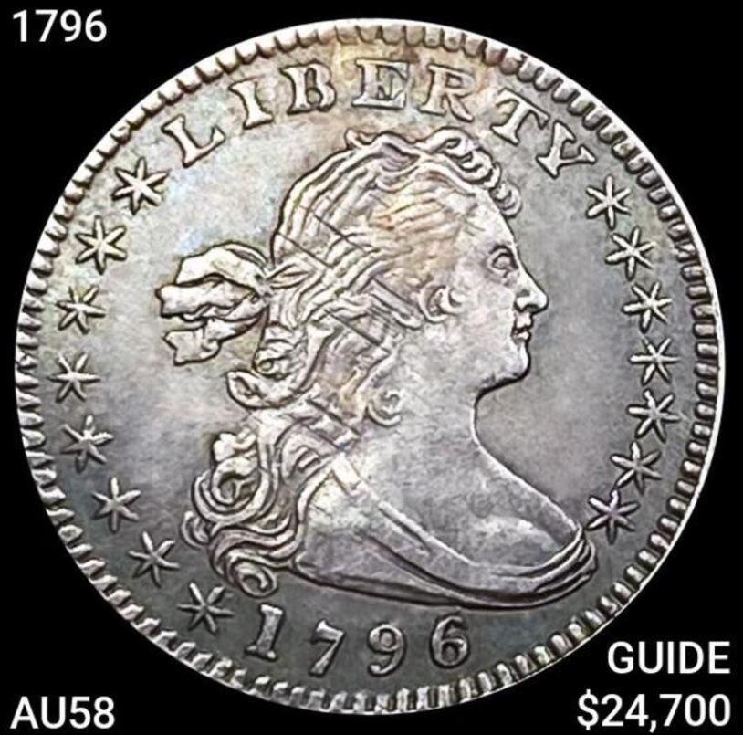 1796 Draped Bust Half Dime CHOICE AU (1 of 2)