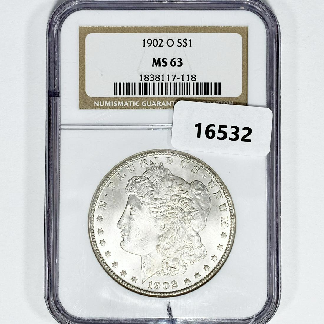 1902-O Morgan Silver Dollar NGC MS63 (1 of 2)