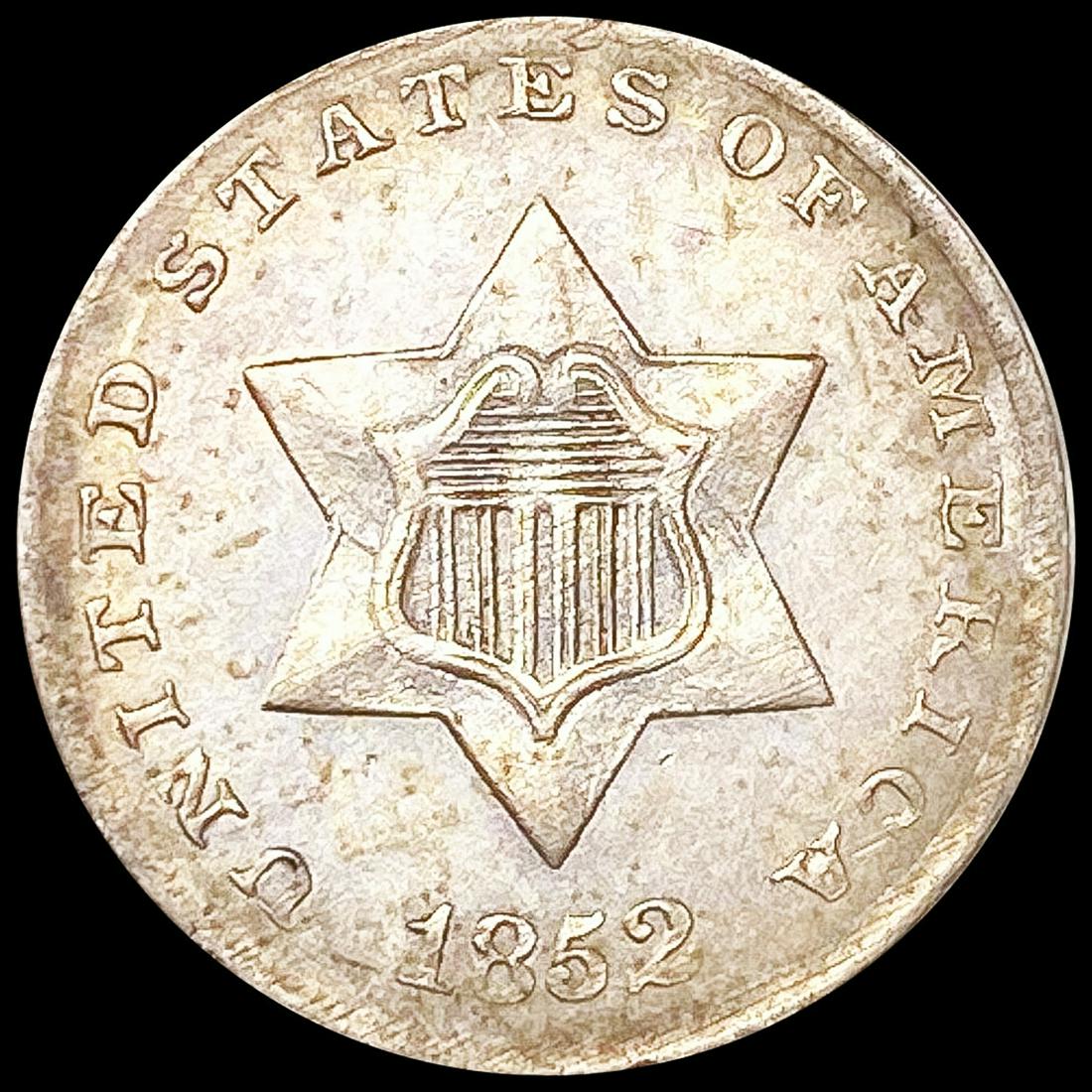 1852 Silver Three Cent UNCIRCULATED (1 of 2)