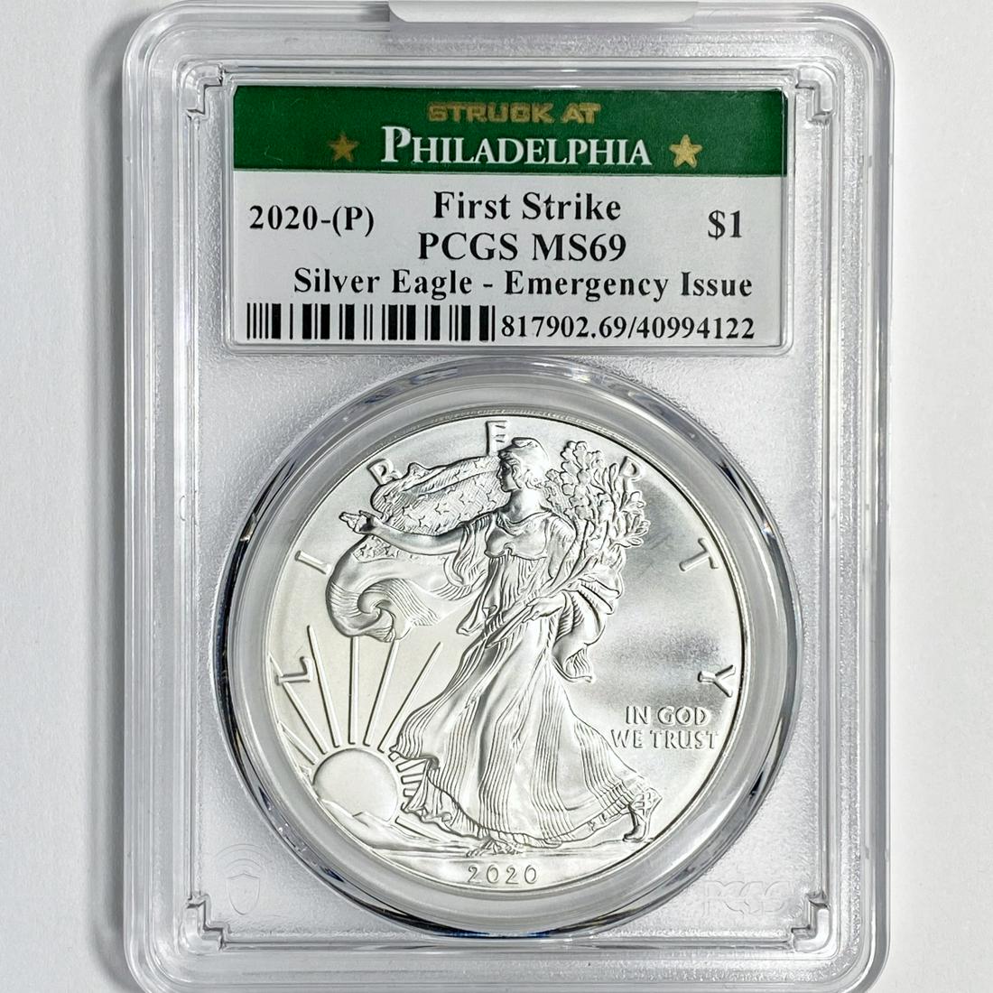 2020 1st Strike American Silver Eagle PCGS MS69 (1 of 2)