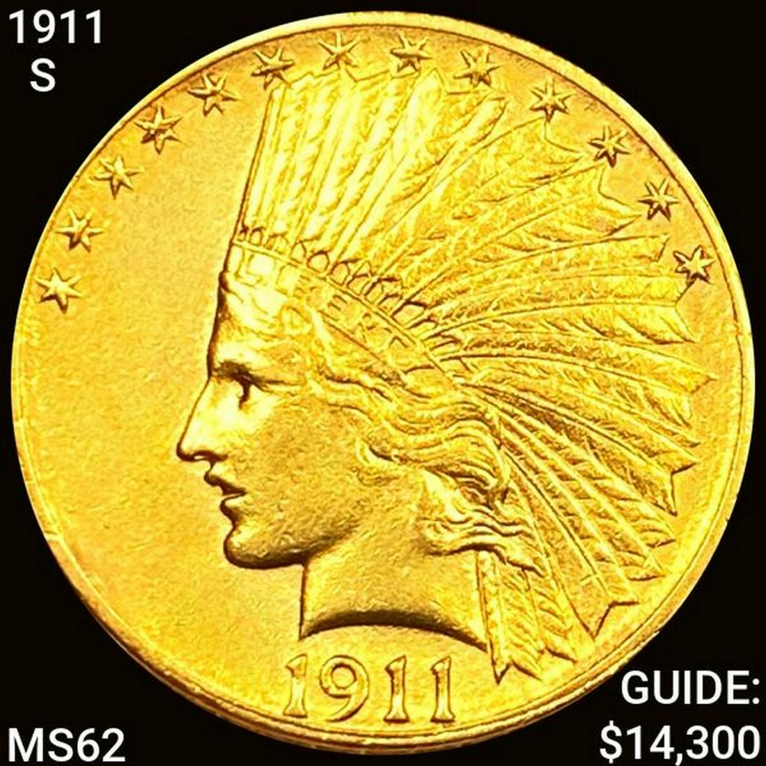 1911-S $10 Gold Eagle UNCIRCULATED (1 of 2)