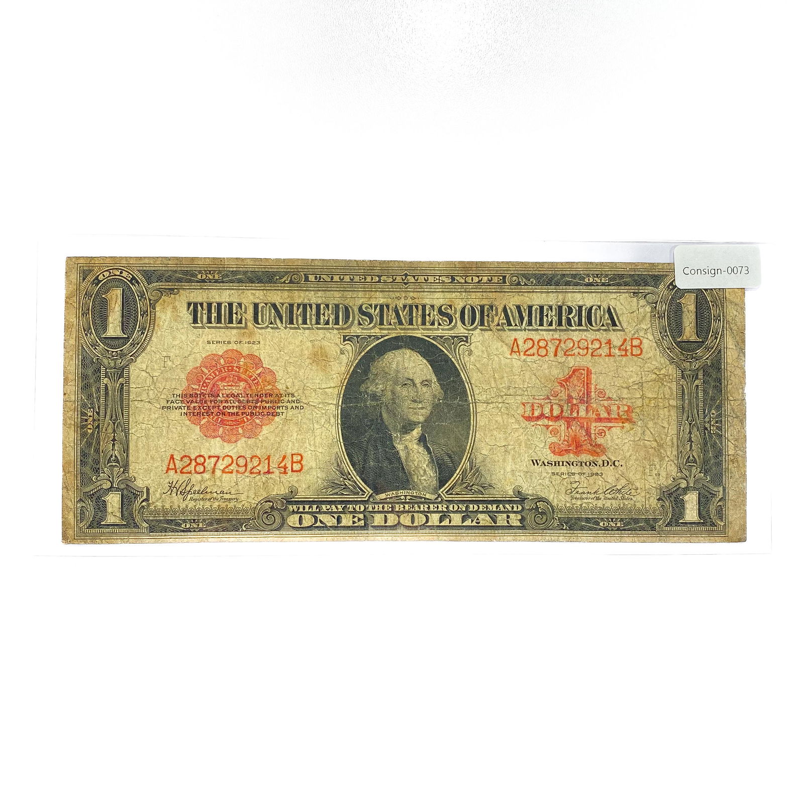 1923 LG $1 Legal Tender Note (1 of 2)