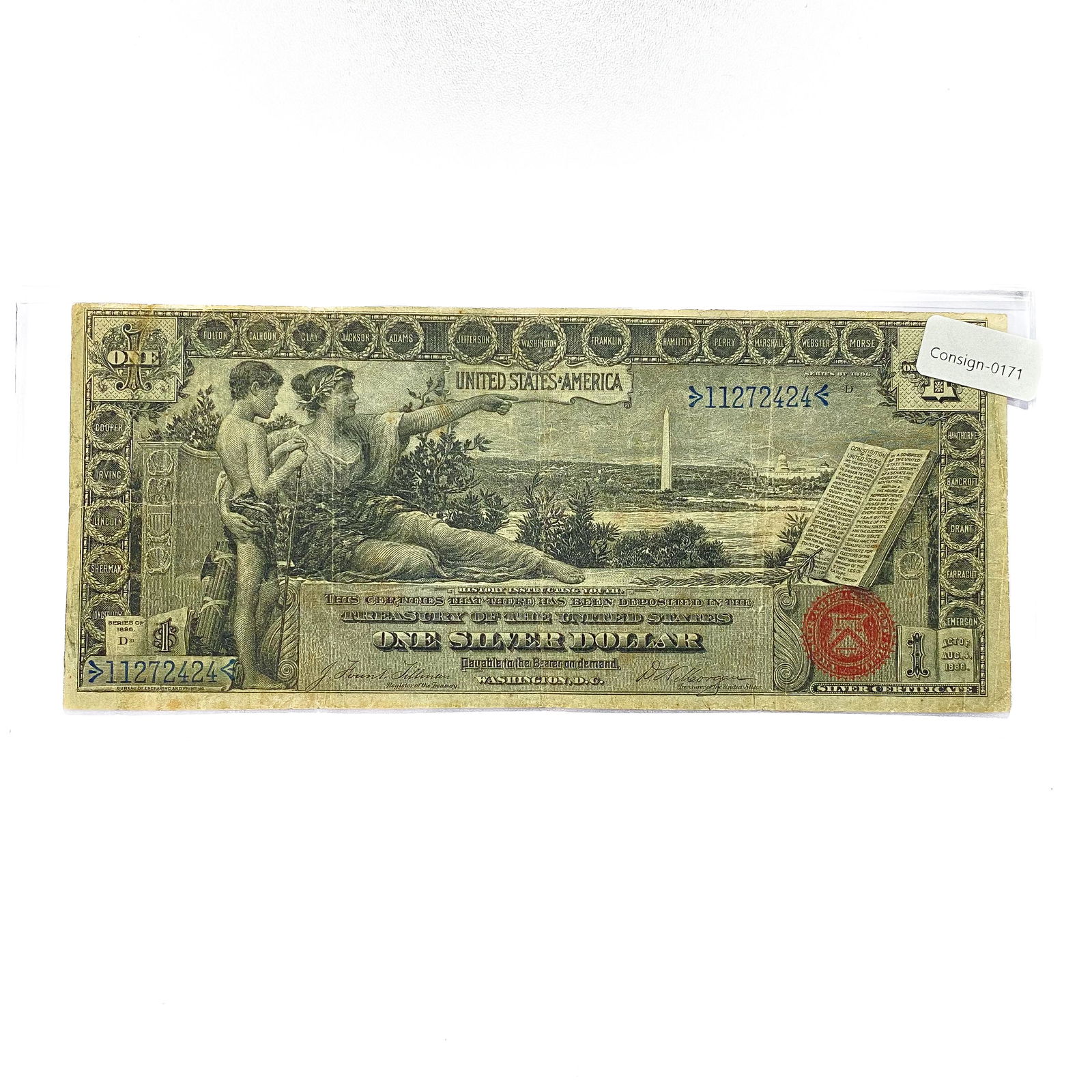 1896 LG $1 Silver Cert. (1 of 2)