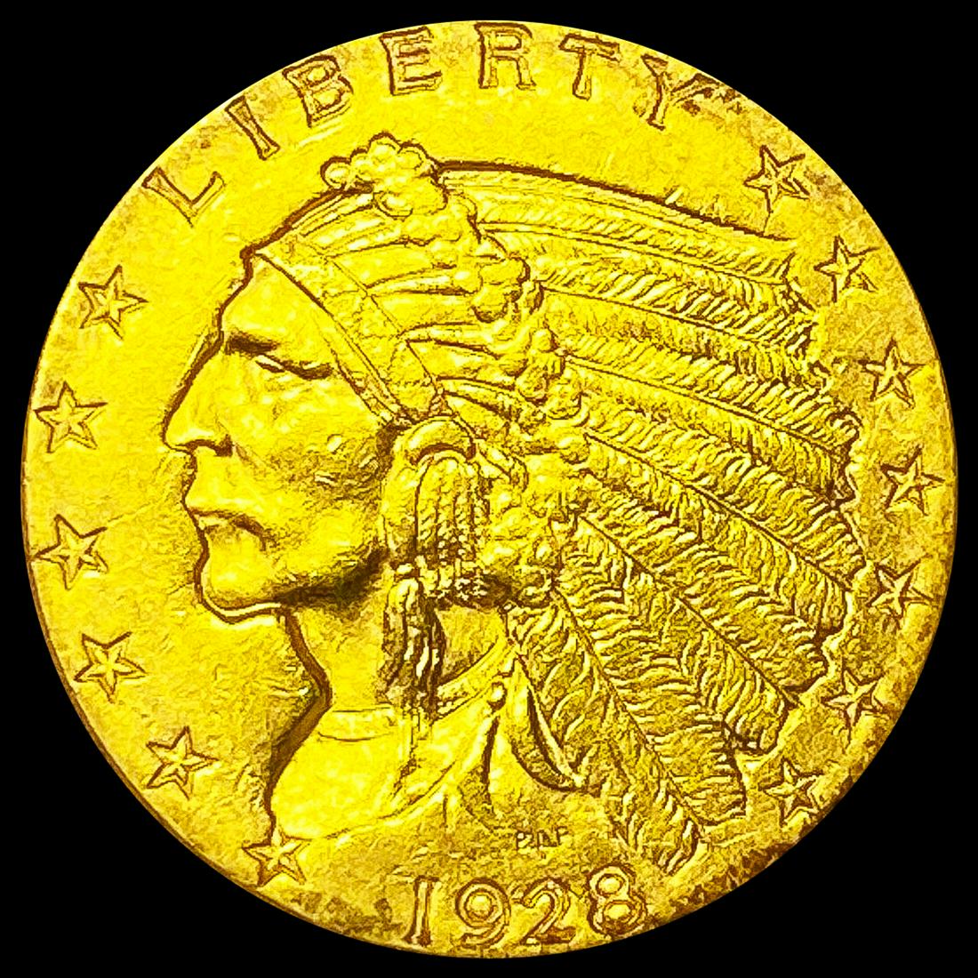 1928 $2.50 Gold Quarter Eagle CLOSE UNC (1 of 2)