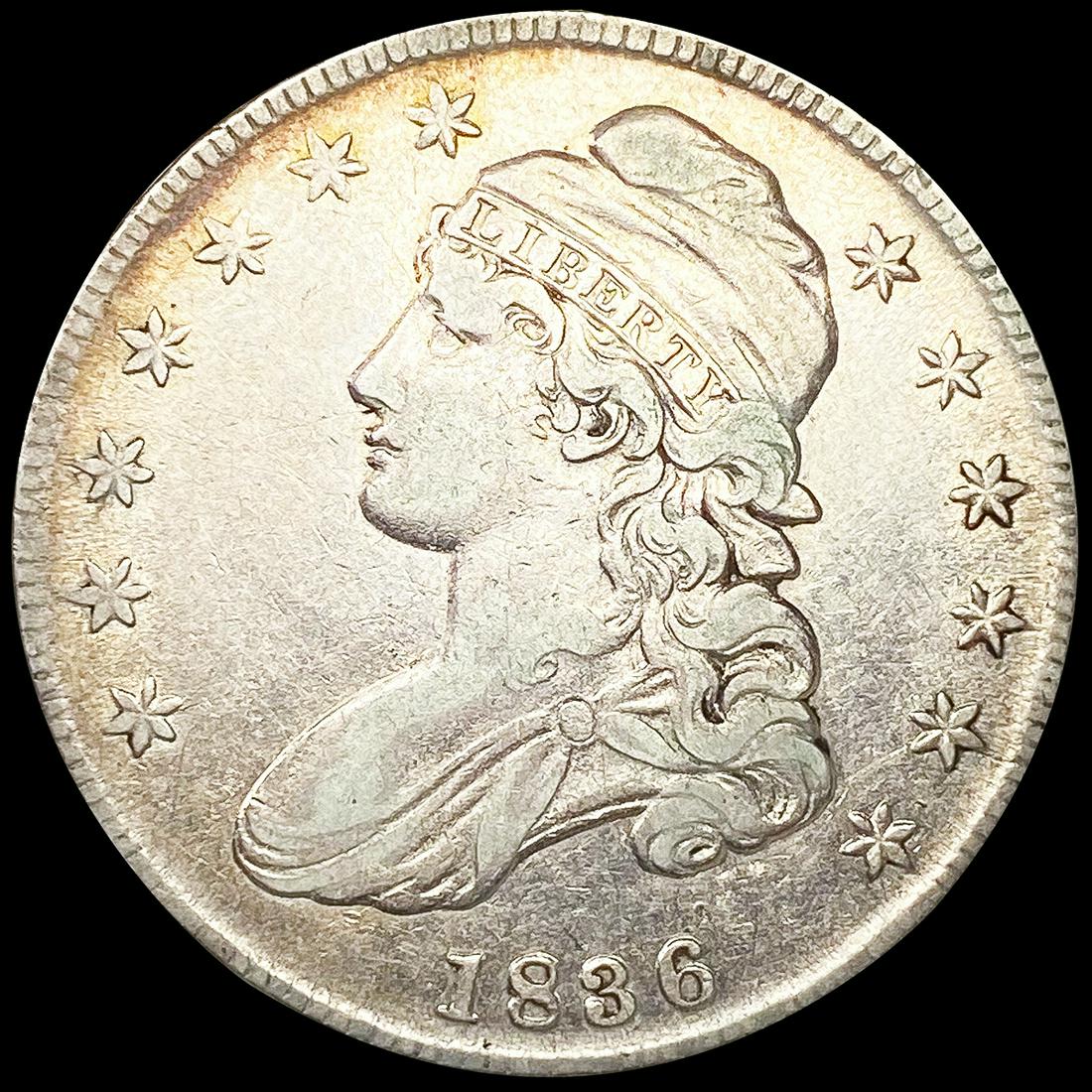 1836 Capped Bust Half Dollar NICELY CIRCULATED (1 of 2)
