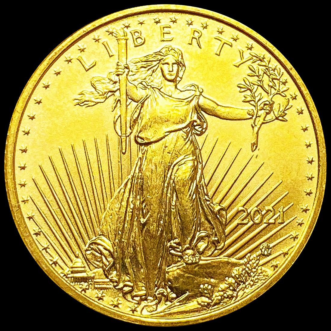 2021 1/4oz Gold $10 Eagle SUPERB GEM BU (1 of 2)