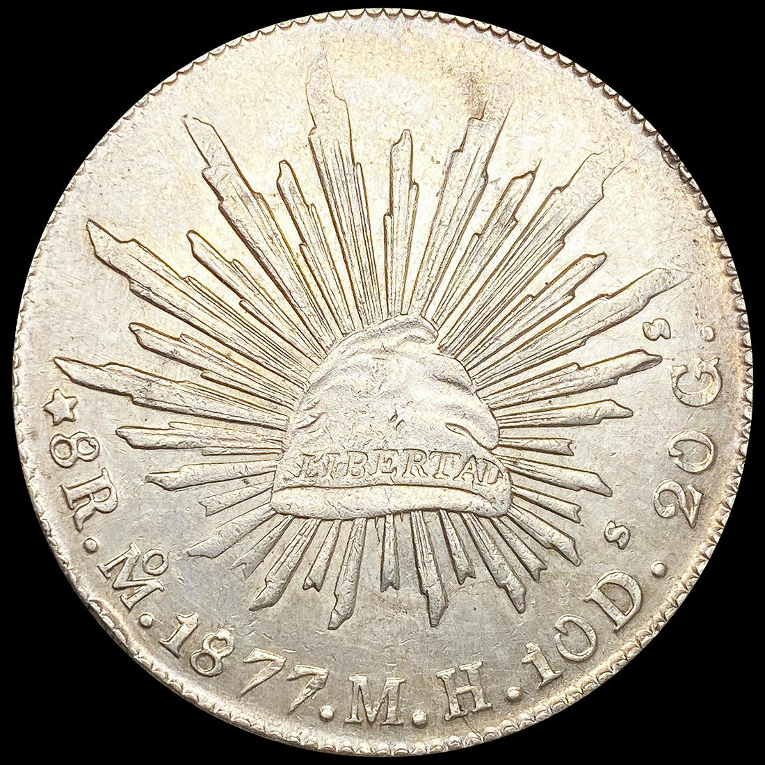 1877 Mexico Silver 8 Reales NEARLY UNCIRCULATED (1 of 2)