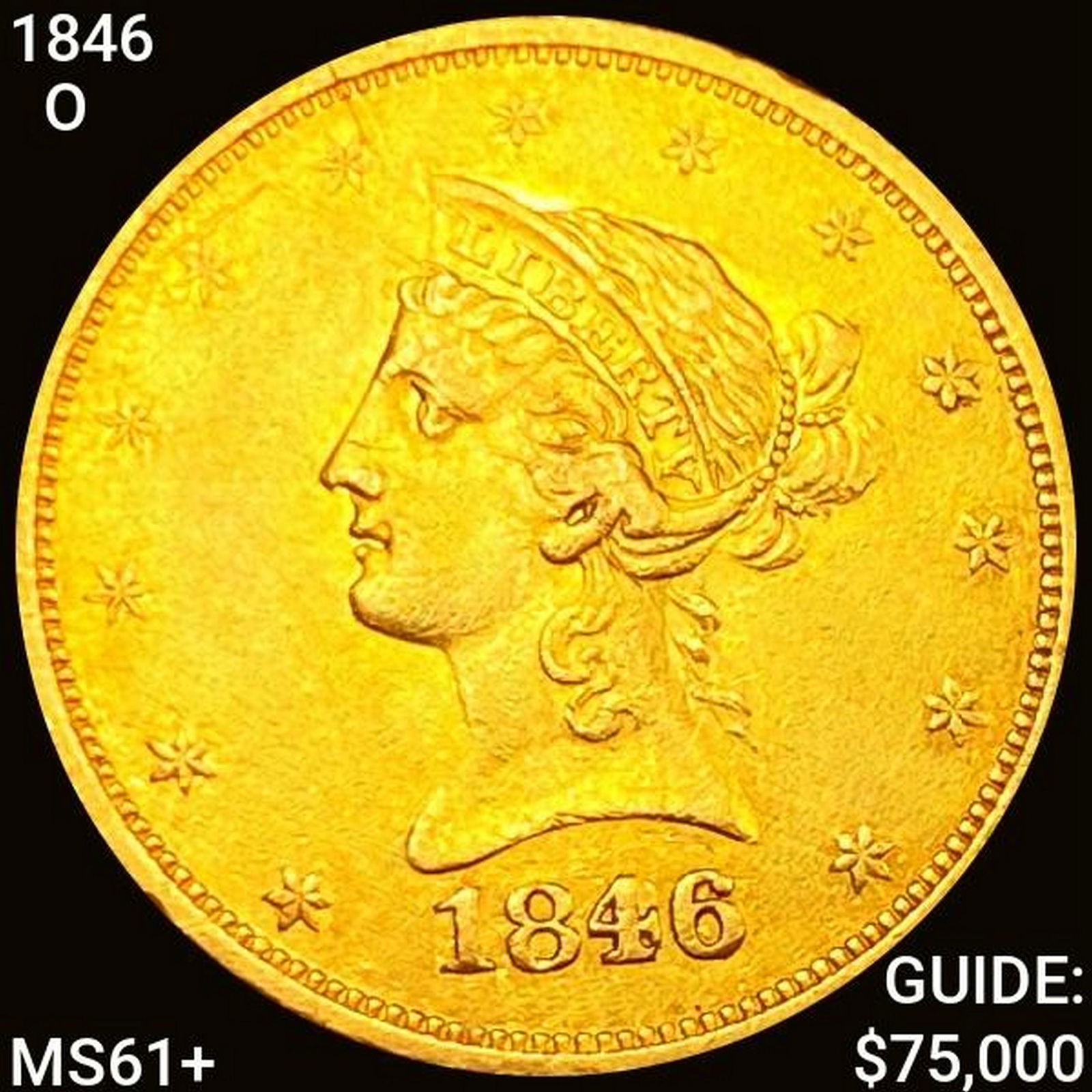 1846-O $10 Gold Eagle CHOICE AU (1 of 2)