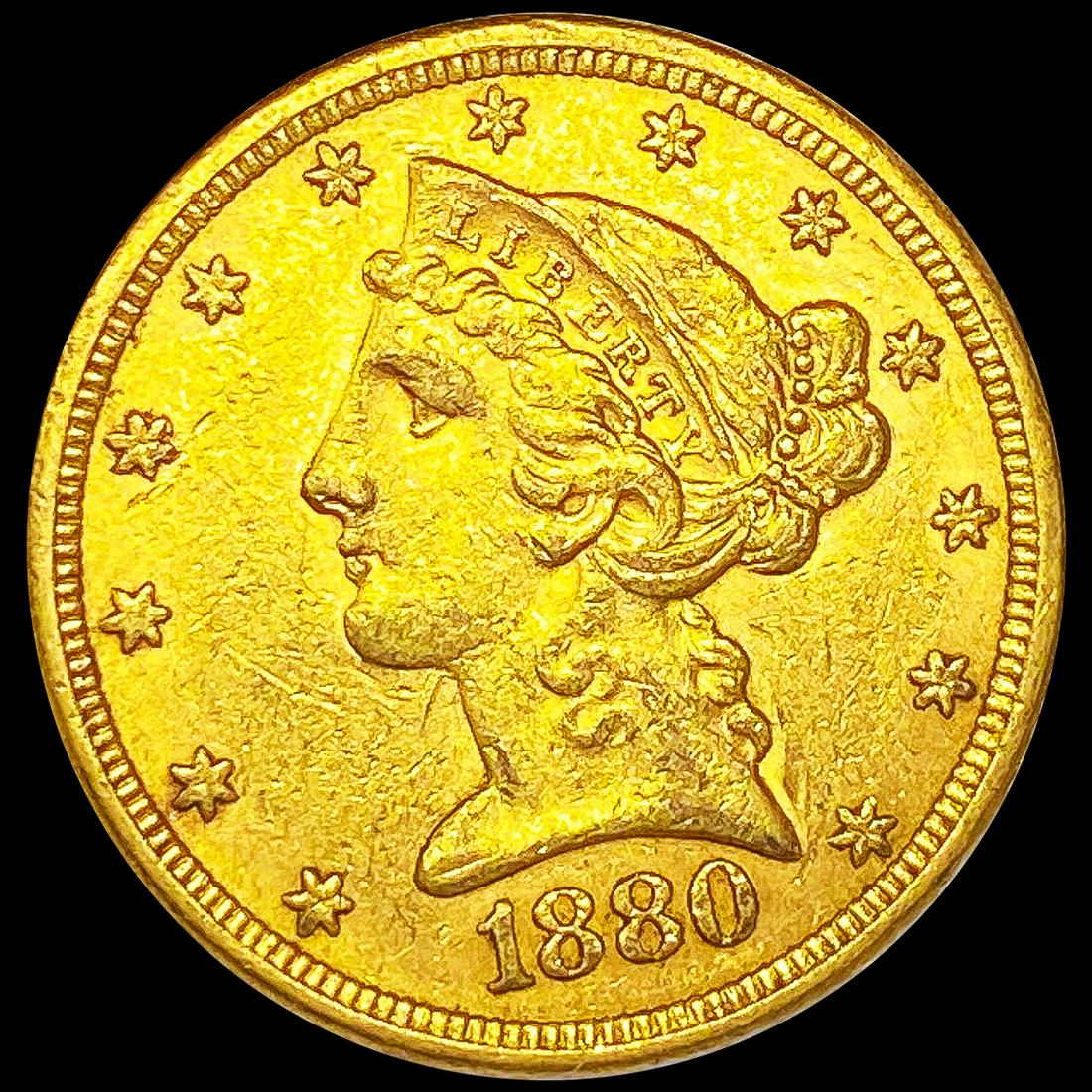 1880 $5 Gold Half Eagle UNCIRCULATED (1 of 2)