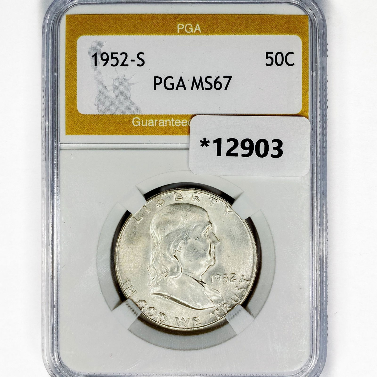 1952-S Franklin Half Dollar PGA MS67 (1 of 2)