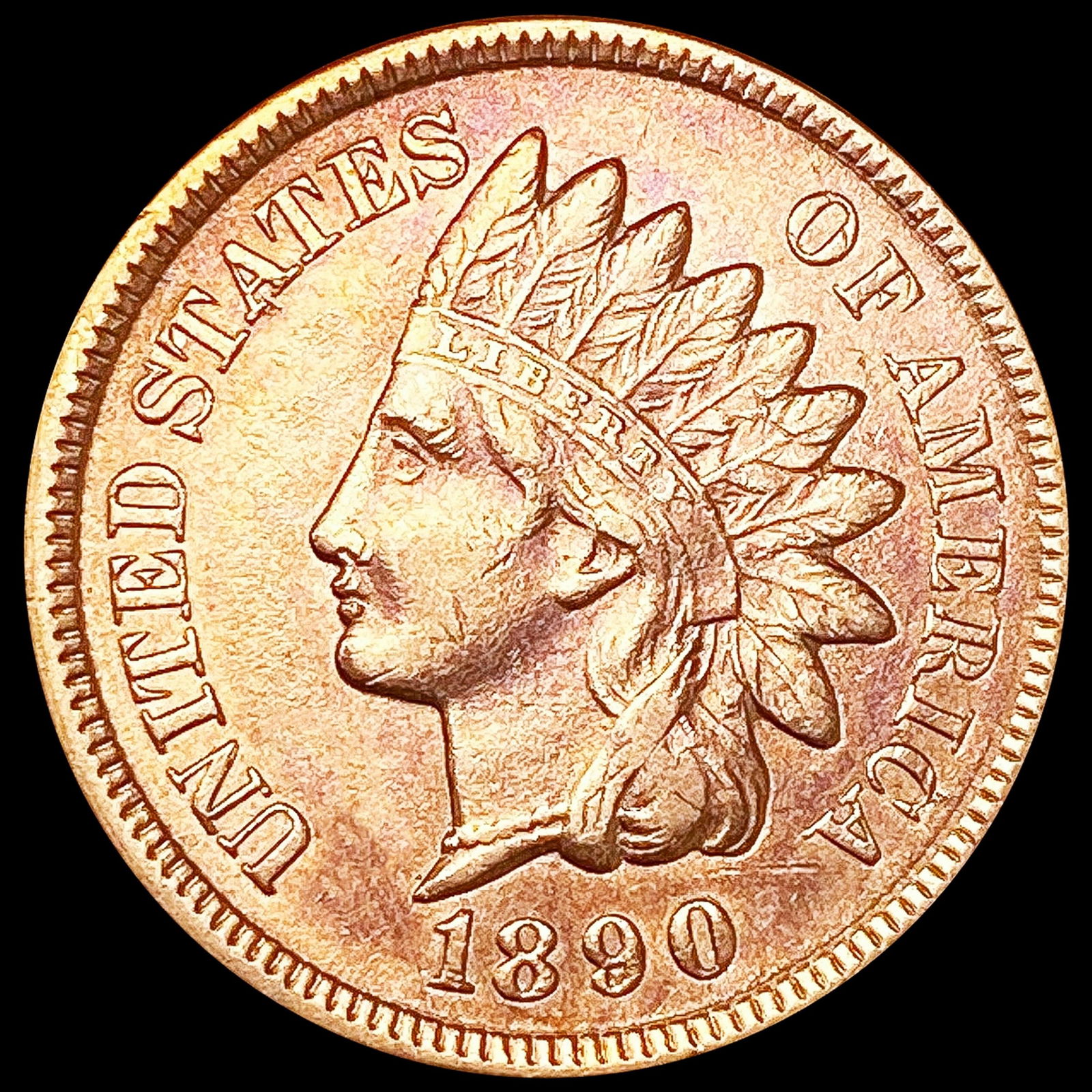 1890 RD Indian Head Cent UNCIRCULATED (1 of 2)