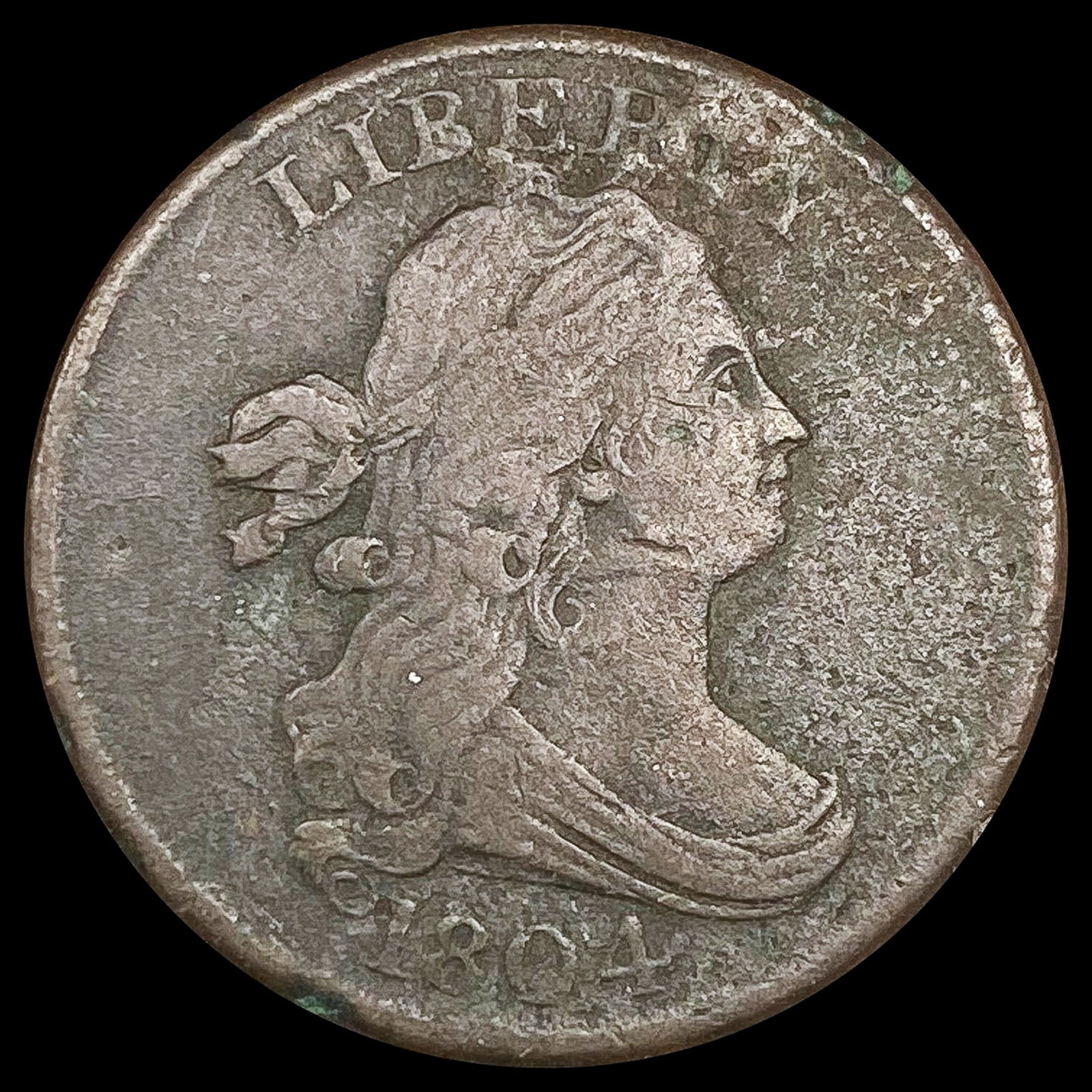 1804 Draped Bust Half Cent NICELY CIRCULATED (1 of 2)