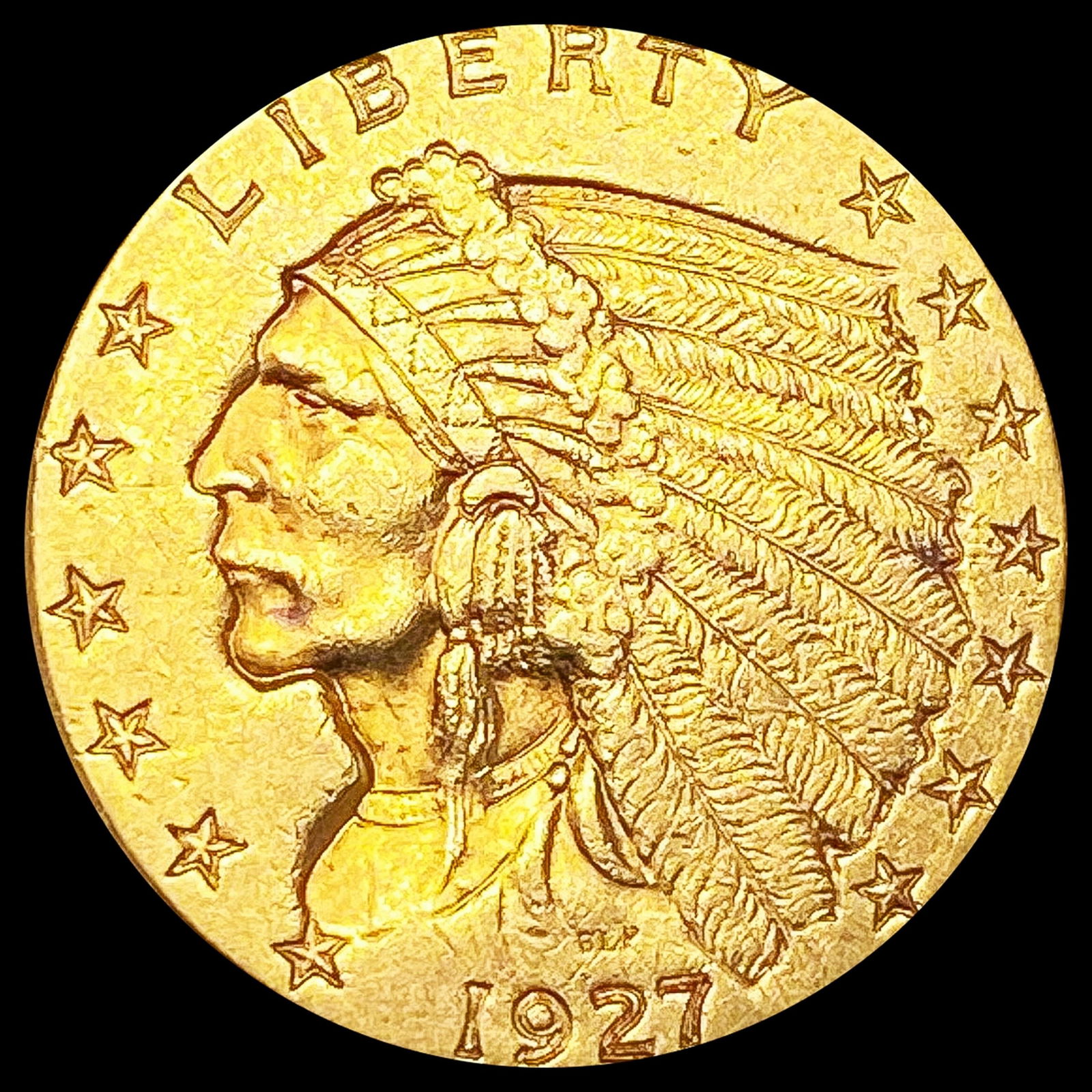 1927 $2.50 Gold Quarter Eagle CLOSE UNC (1 of 2)