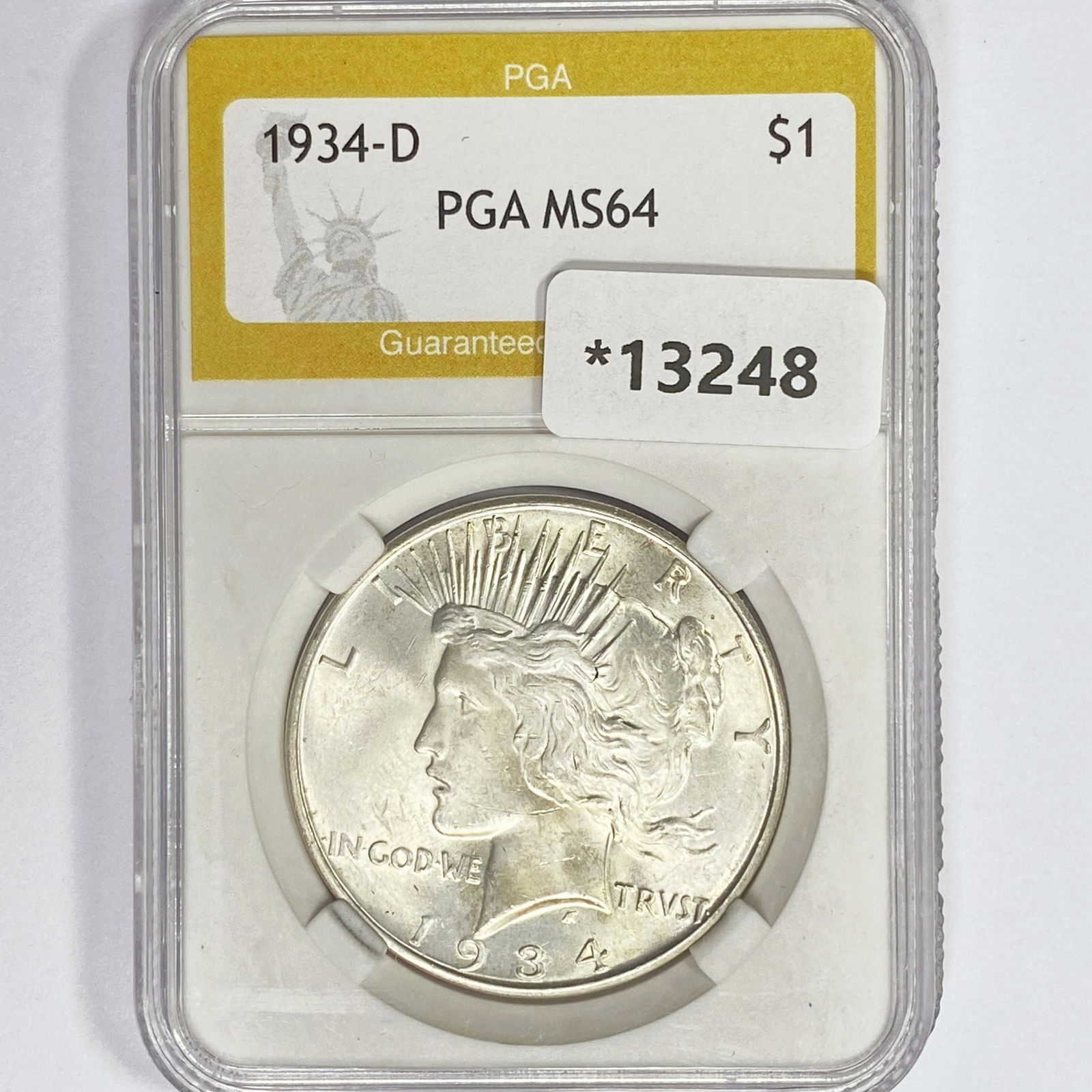 1934-D Silver Peace Dollar PGA MS64 (1 of 2)