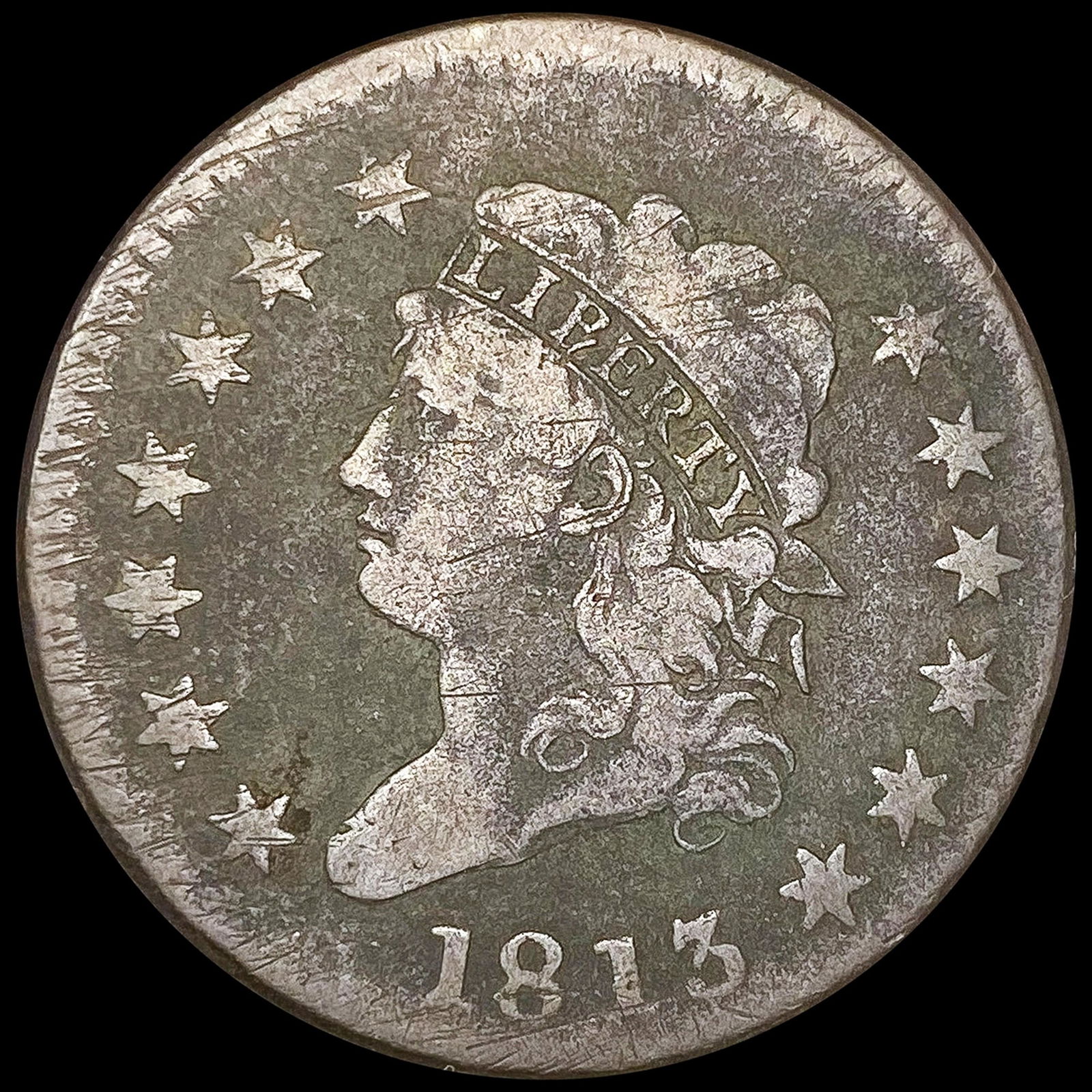 1813 Large Cent NICELY CIRCULATED (1 of 2)