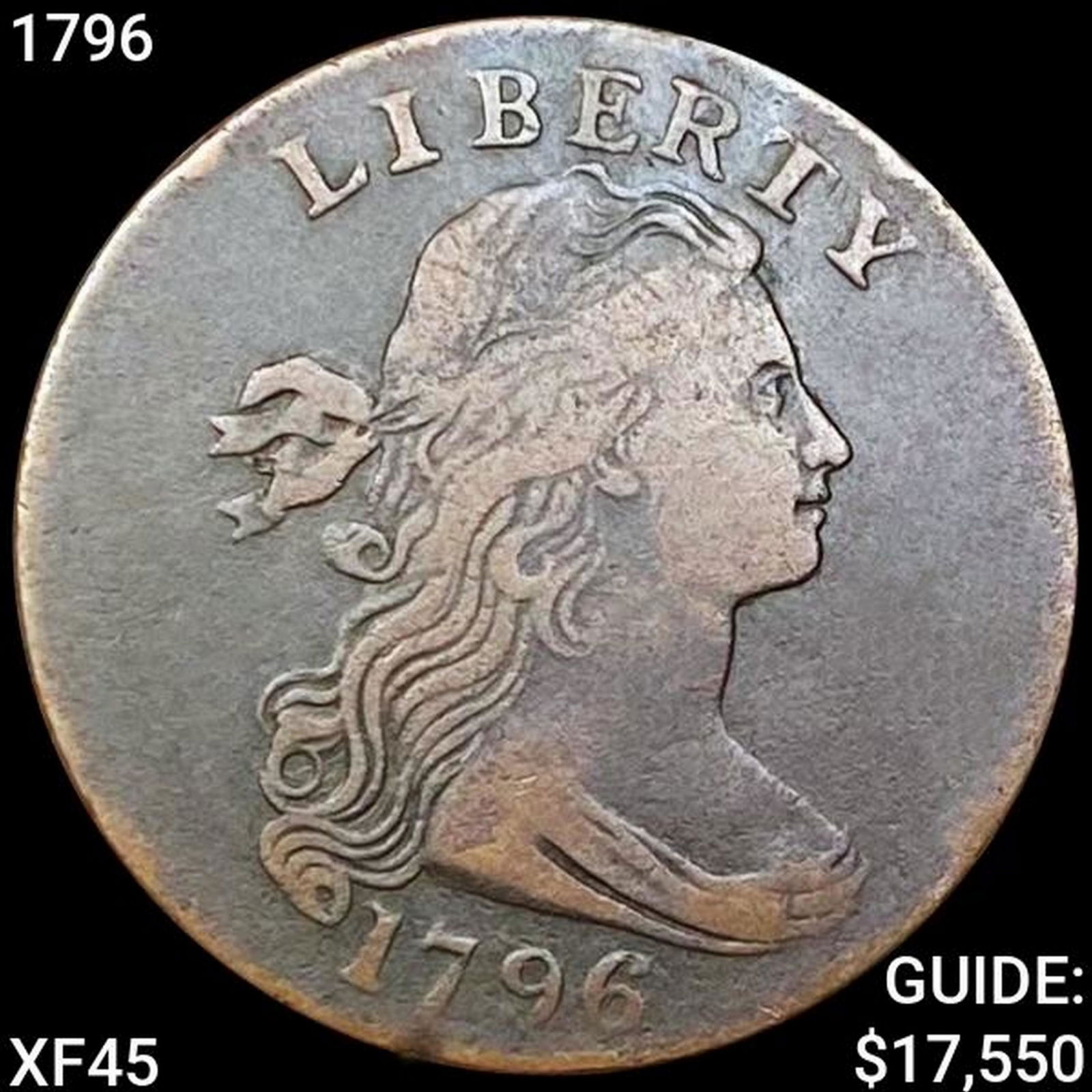 1796 Draped Bust Large Cent LIGHTLY CIRC (1 of 2)