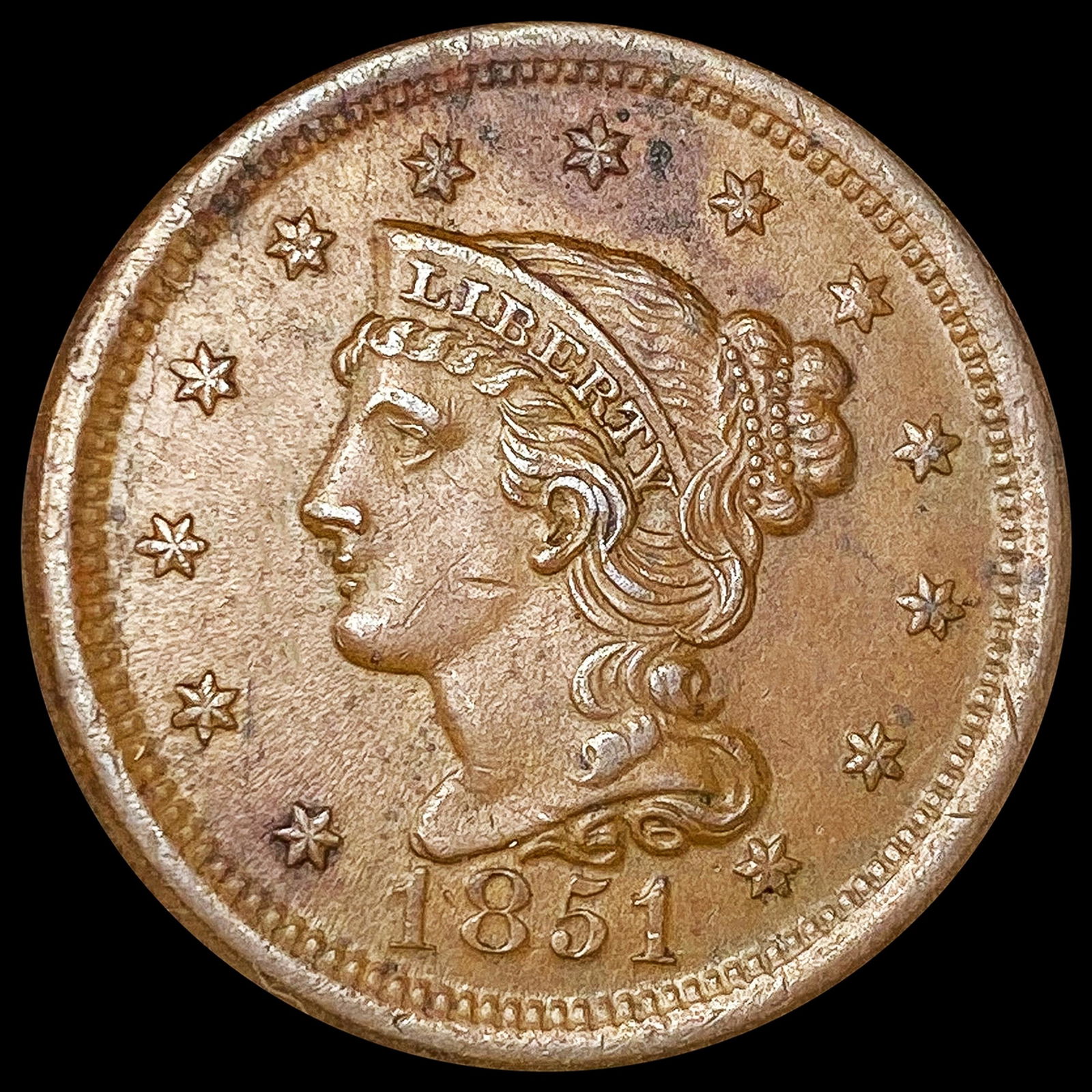 1851 Large Cent CLOSELY UNCIRCULATED (1 of 2)