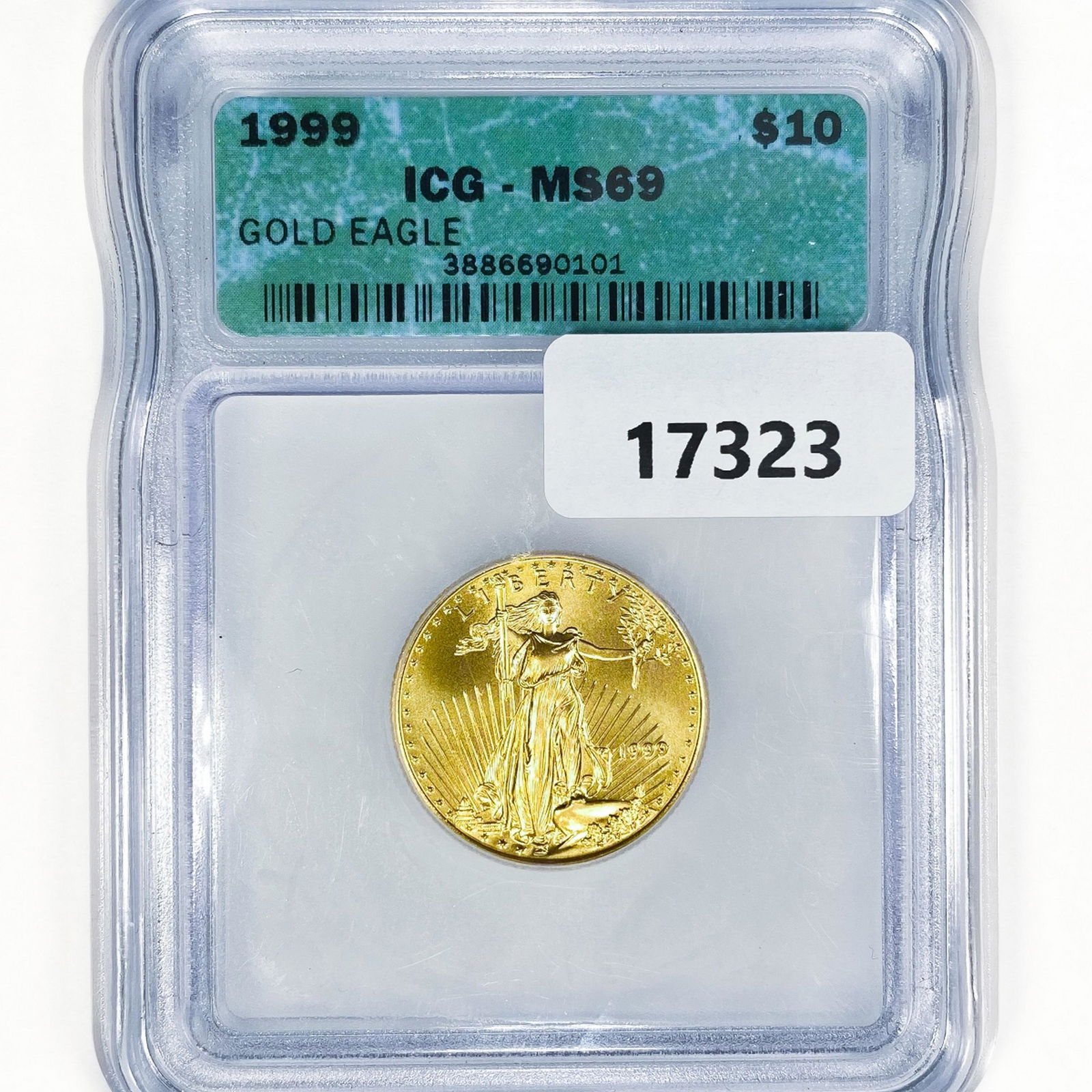 1999 $10 1/4oz American Gold Eagle ICG MS69 (1 of 2)