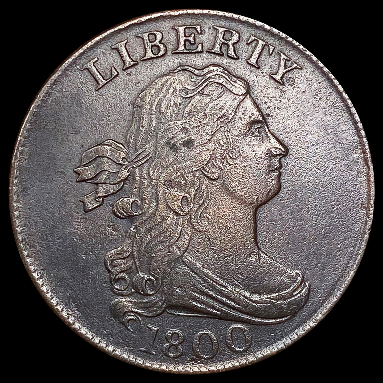 1800 Draped Bust Half Cent CLOSELY UNCIRCULATED (1 of 2)