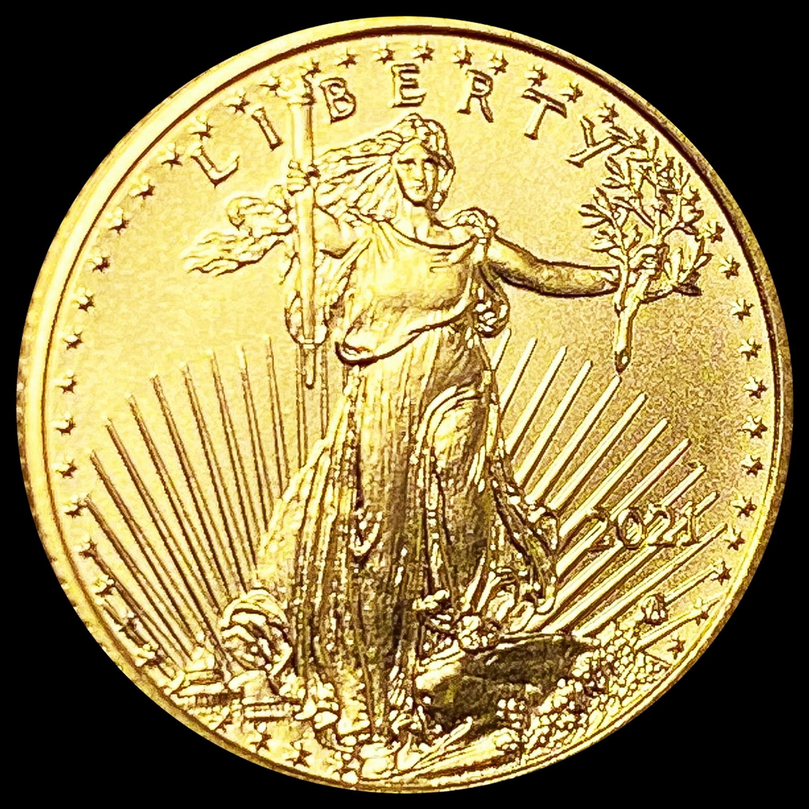 2021 1/10oz Gold $5 Eagle SUPERB GEM BU (1 of 2)