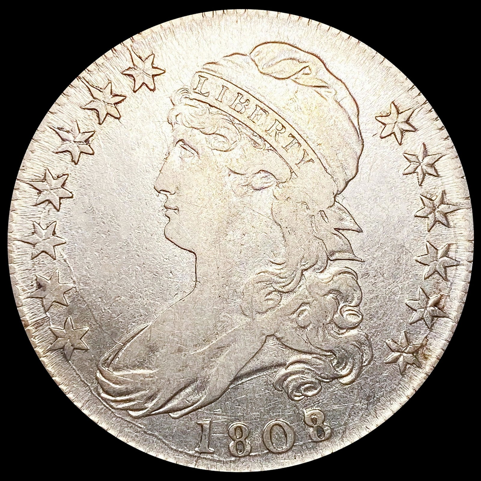 1808 Capped Bust Half Dollar ABOUT UNCIRCULATED (1 of 2)