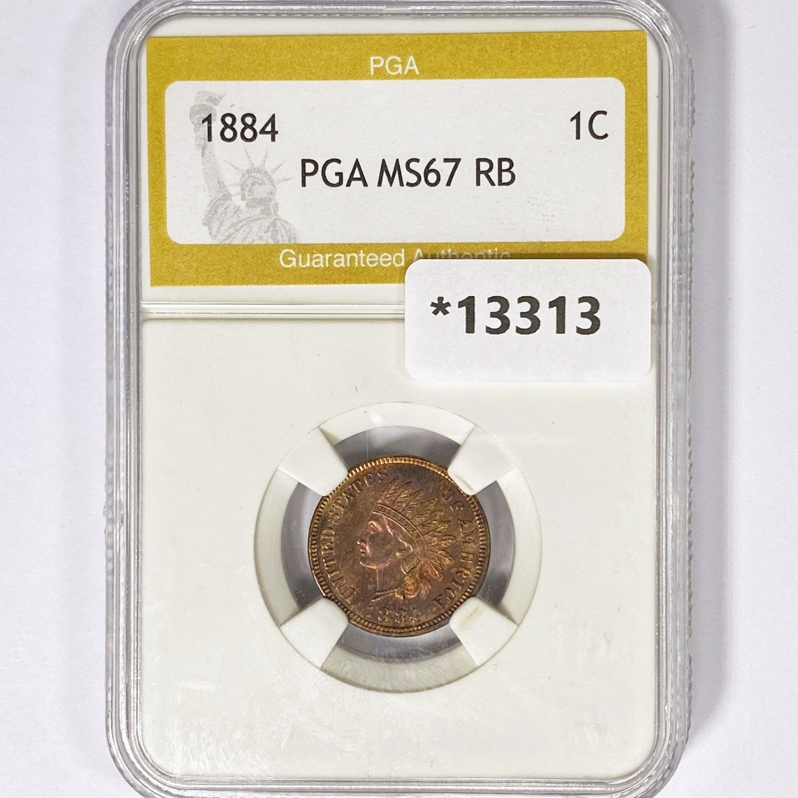 1884 Indian Head Cent PGA MS67 RB (1 of 2)