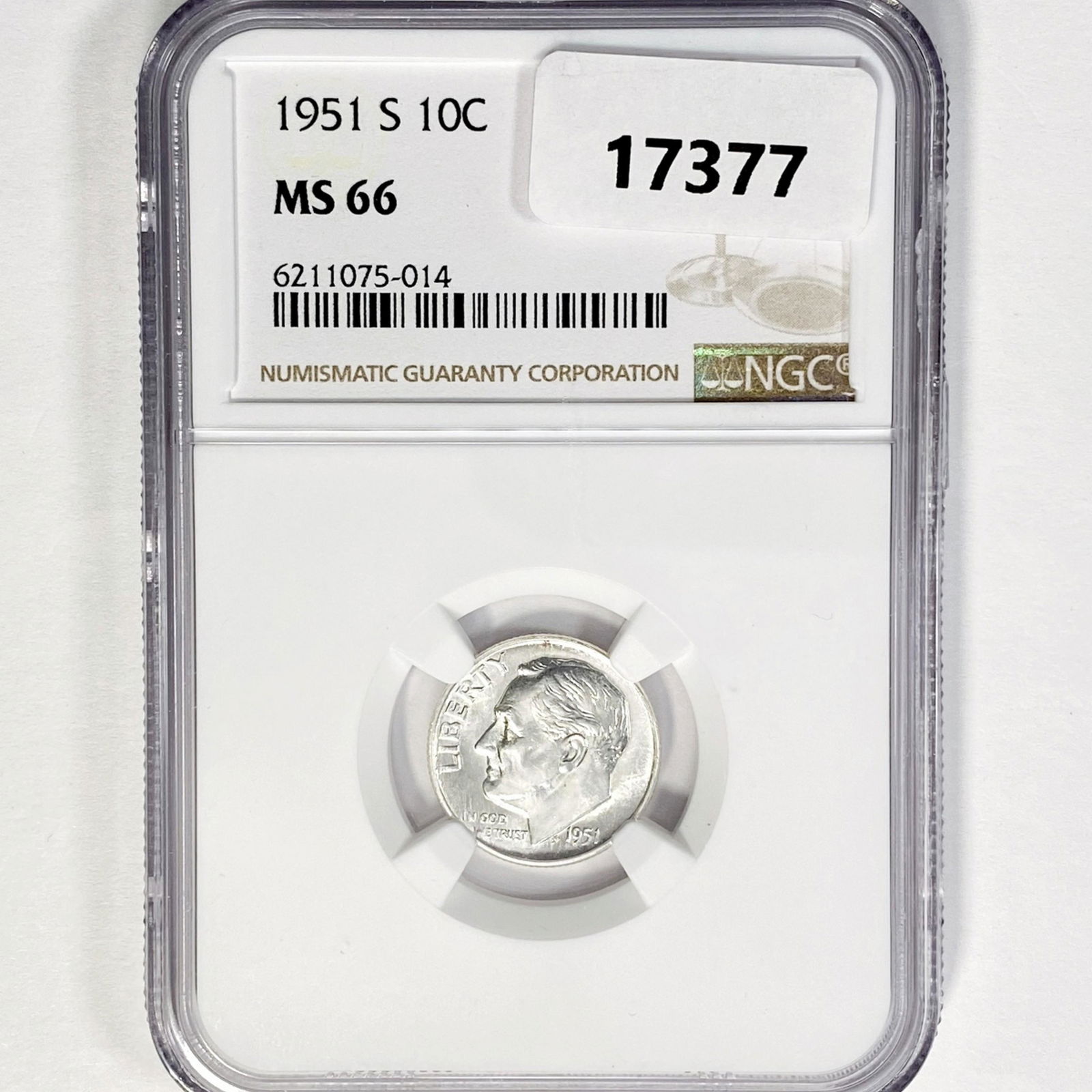 1951-S Roosevelt Dime NGC MS66 (1 of 2)