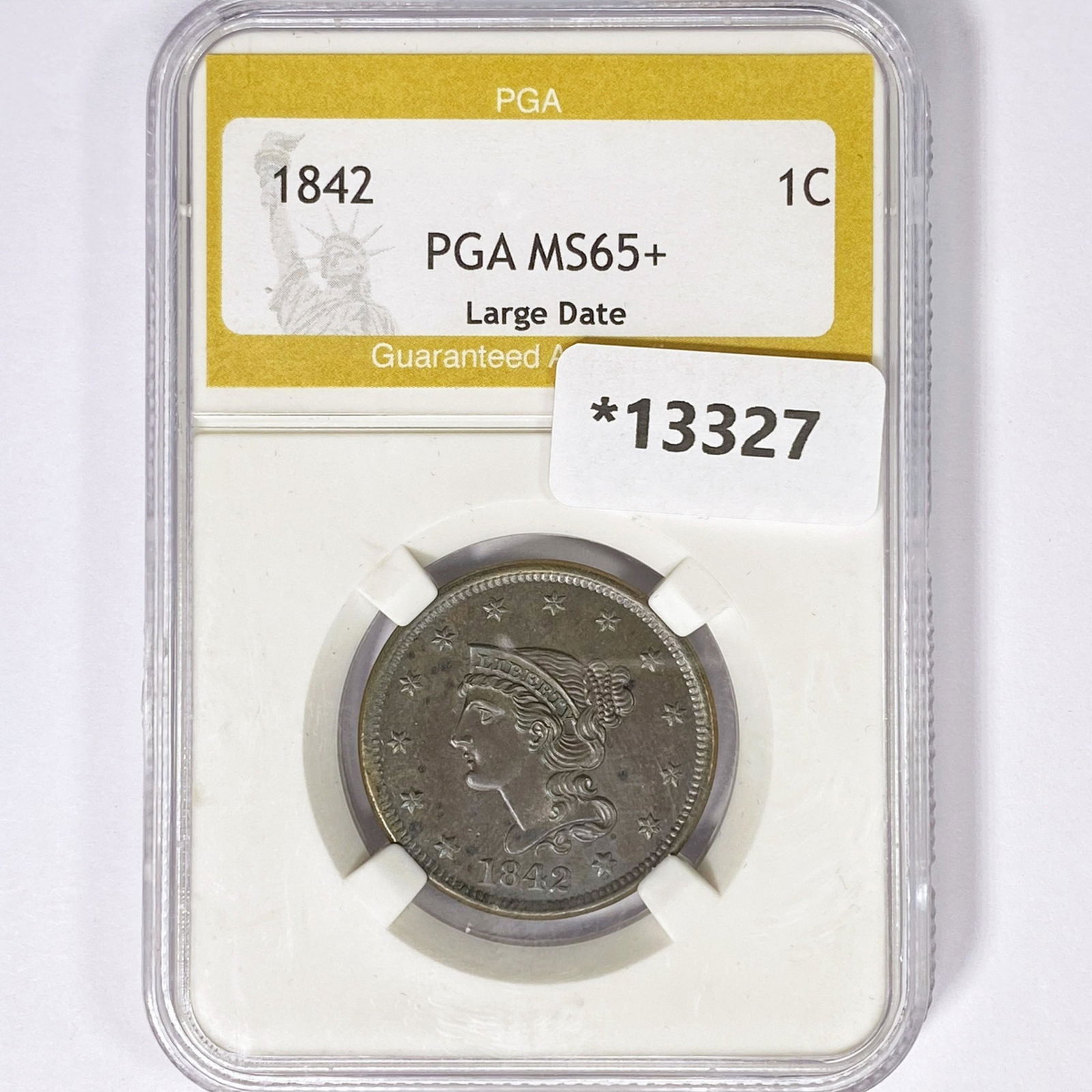1842 Large Cent PGA MS65+ Large Date (1 of 2)