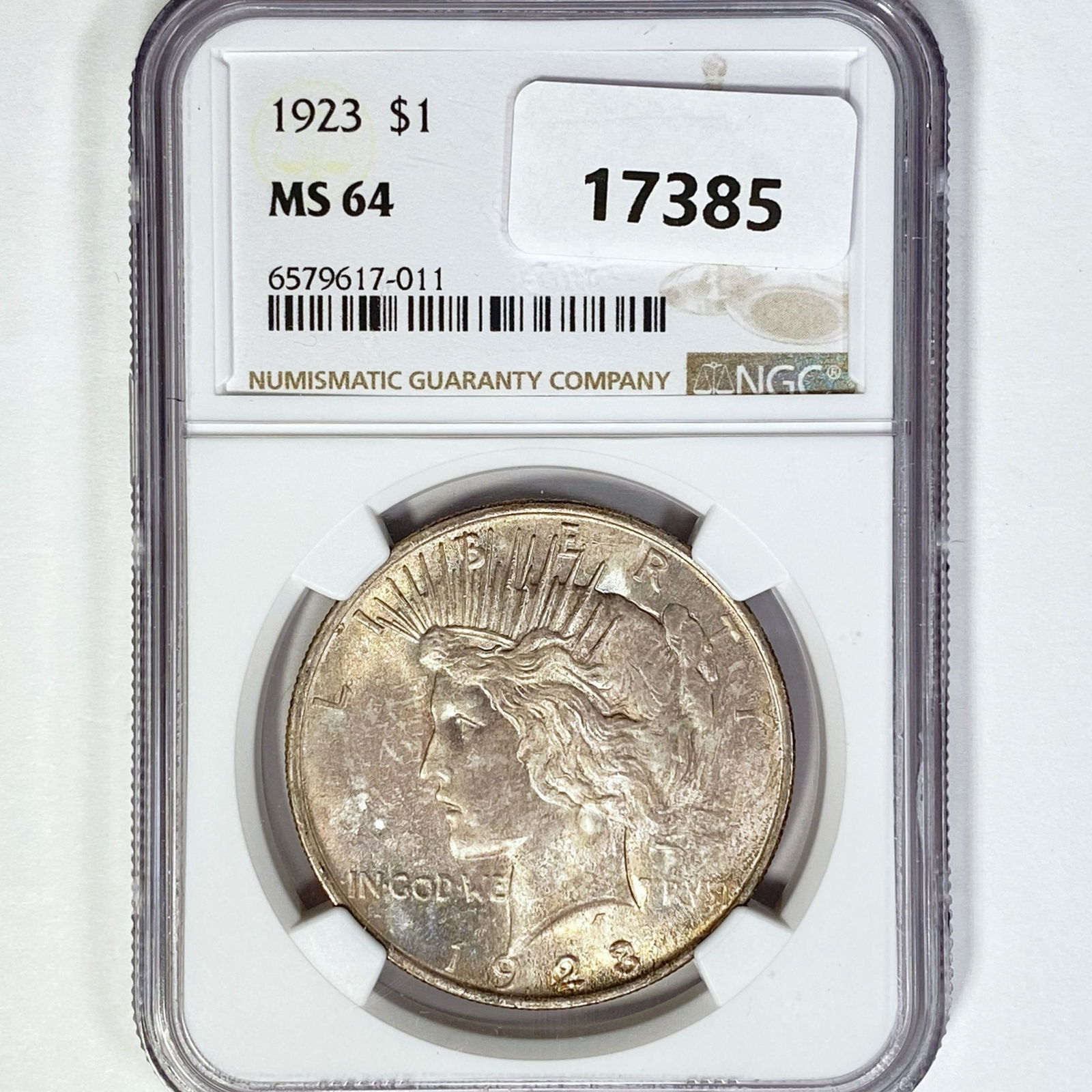 1923 Silver Peace Dollar NGC MS64 (1 of 2)