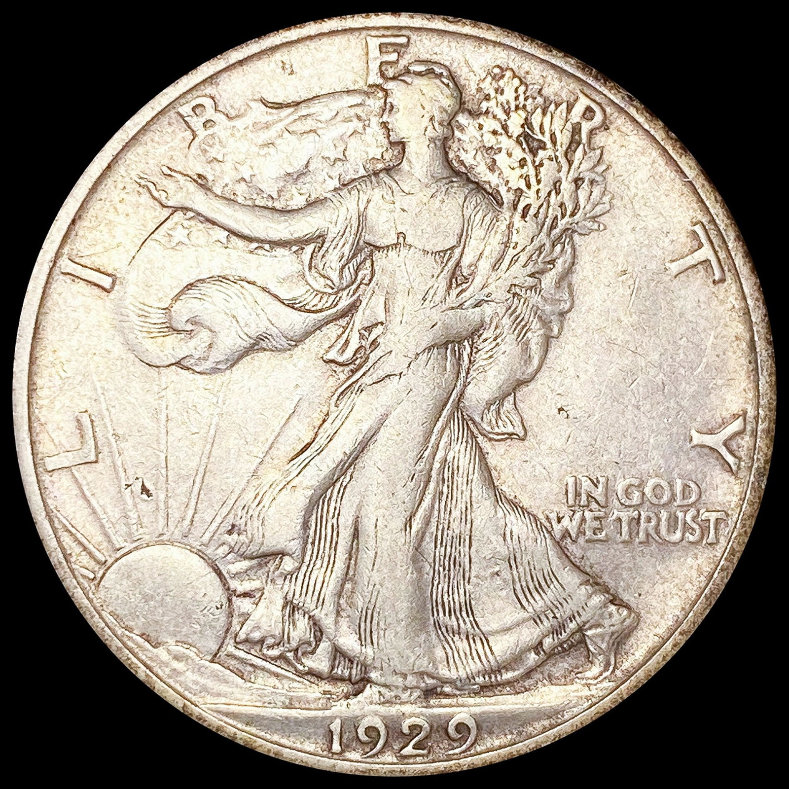 1929-D Walking Liberty Half Dollar LIGHT CIRC (1 of 2)