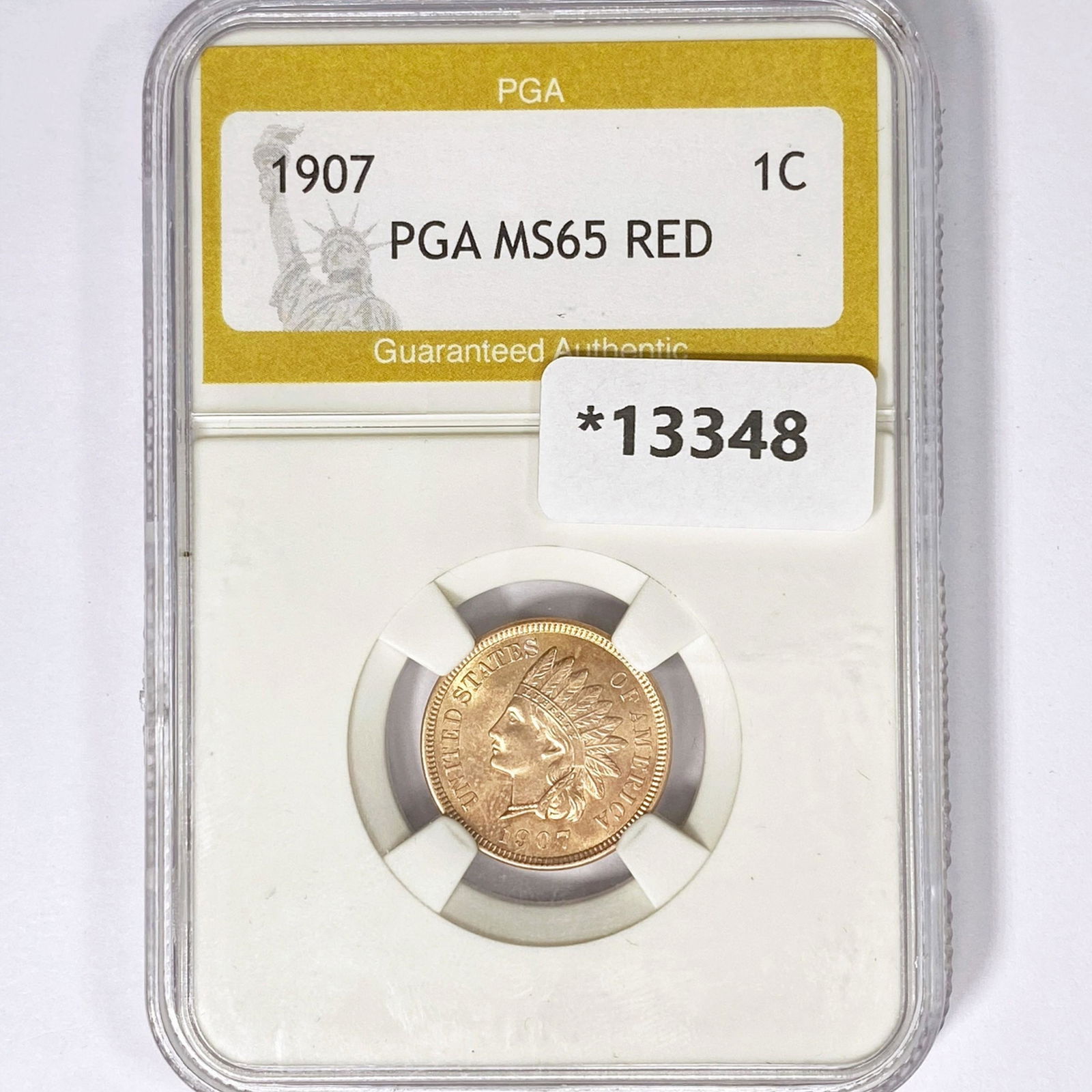 1907 Indian Head Cent PGA MS65 RED (1 of 2)
