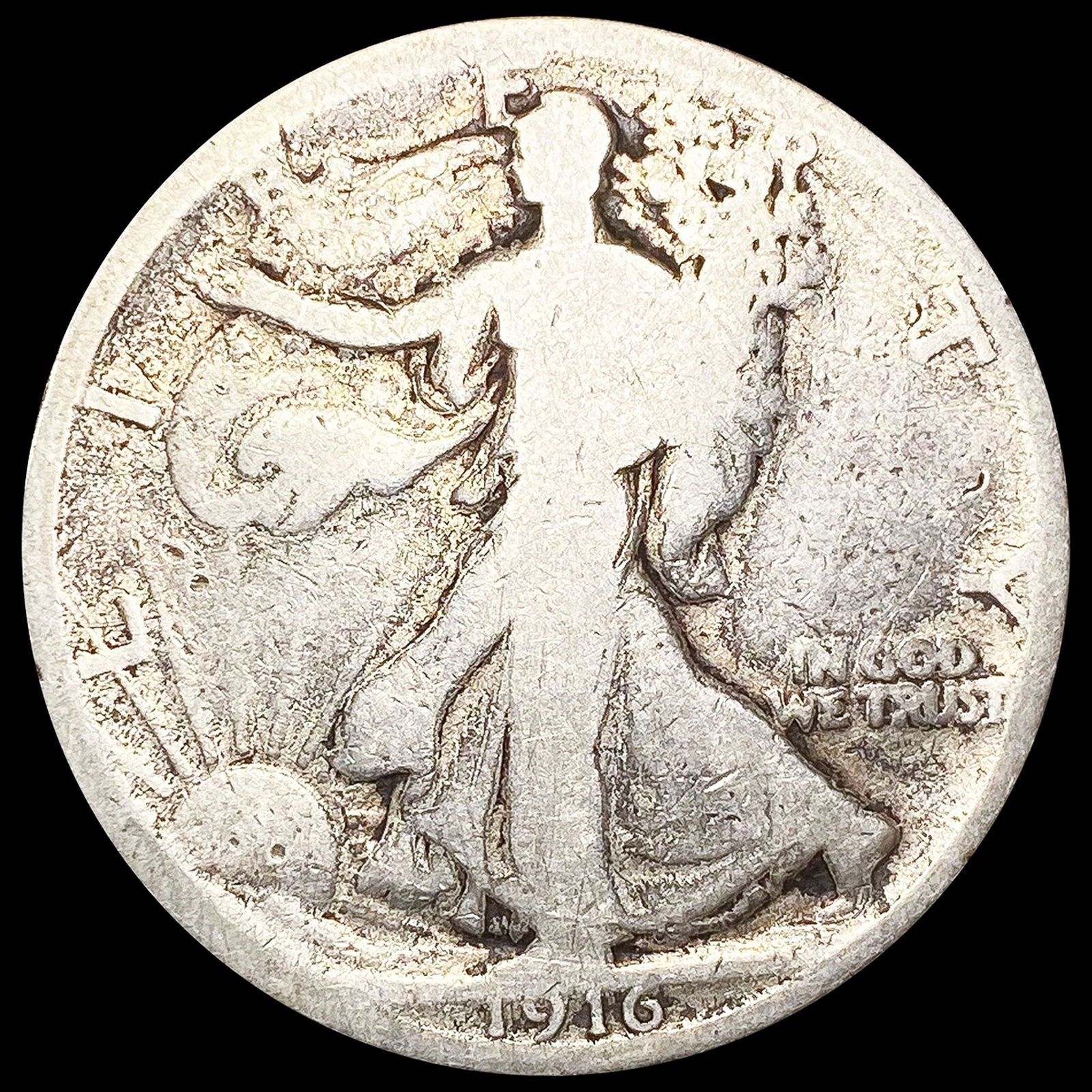1916 Walking Liberty Half Dollar NICE CIRC (1 of 2)