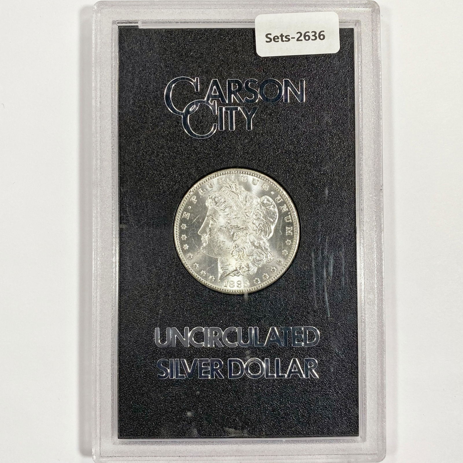 1885-CC Morgan Silver Dollar GSA GEM (1 of 2)