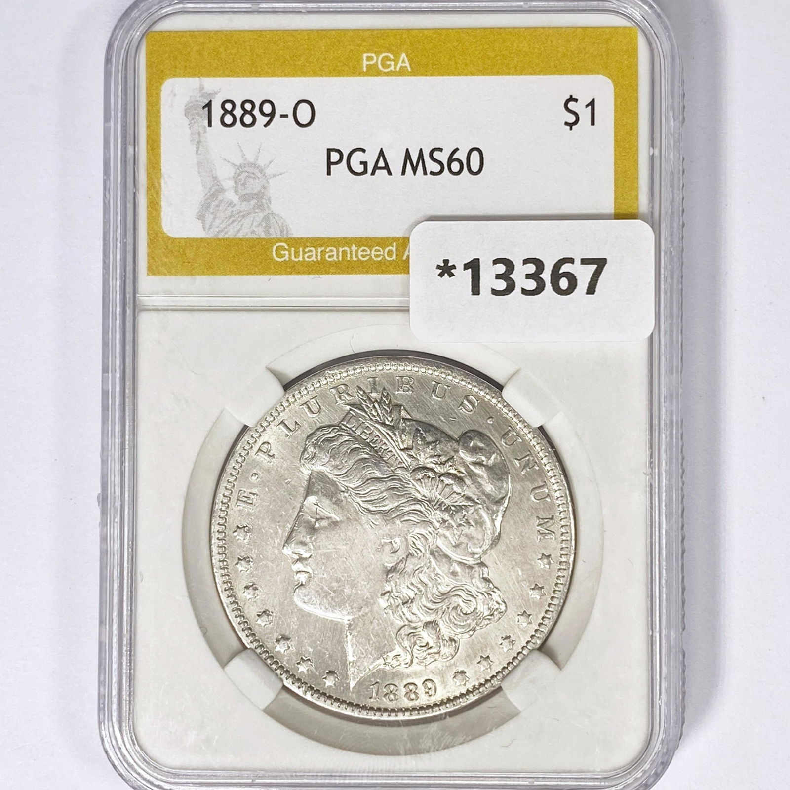 1889-O Morgan Silver Dollar PGA MS60 (1 of 2)