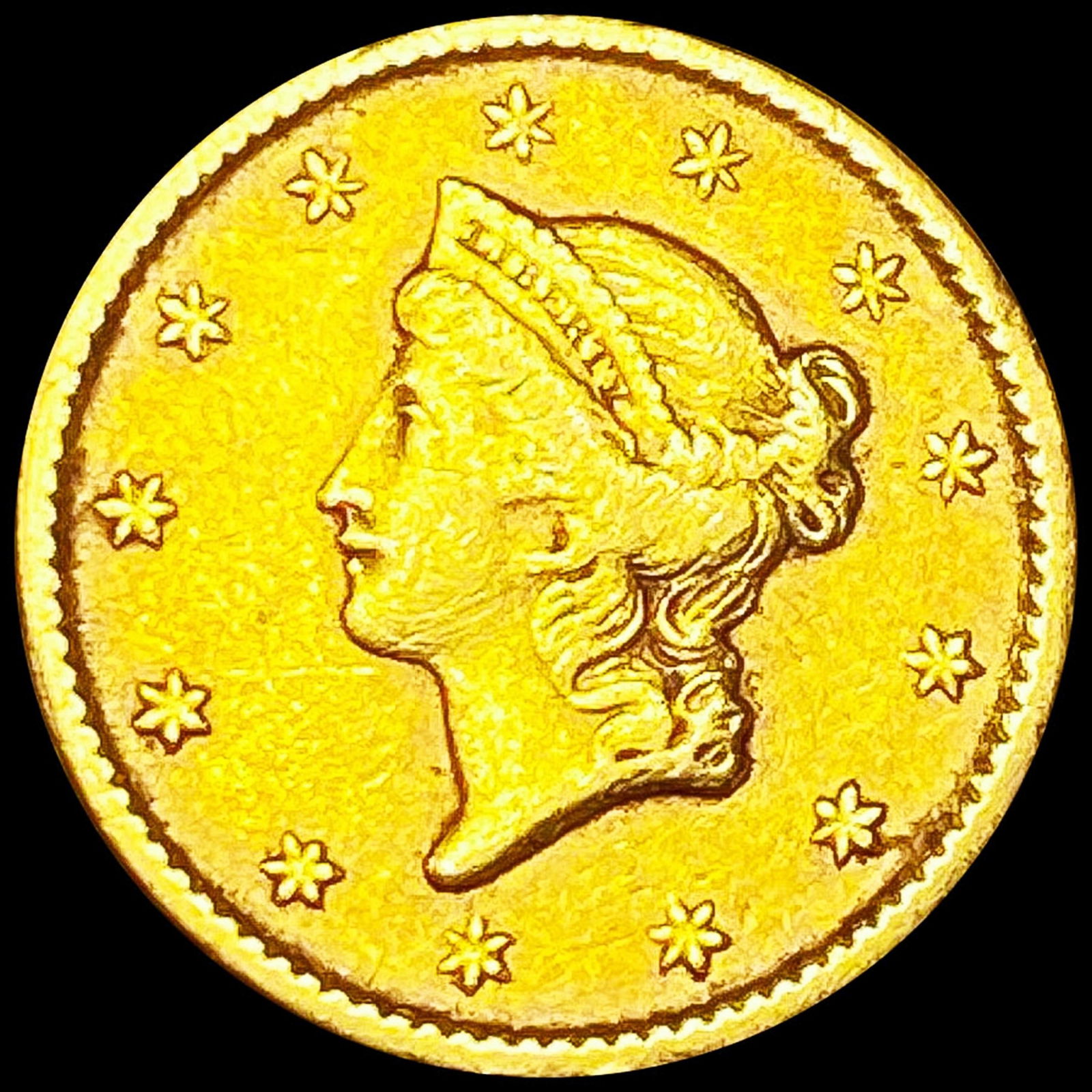 1850 Rare Gold Dollar LIGHTLY CIRCULATED (1 of 2)