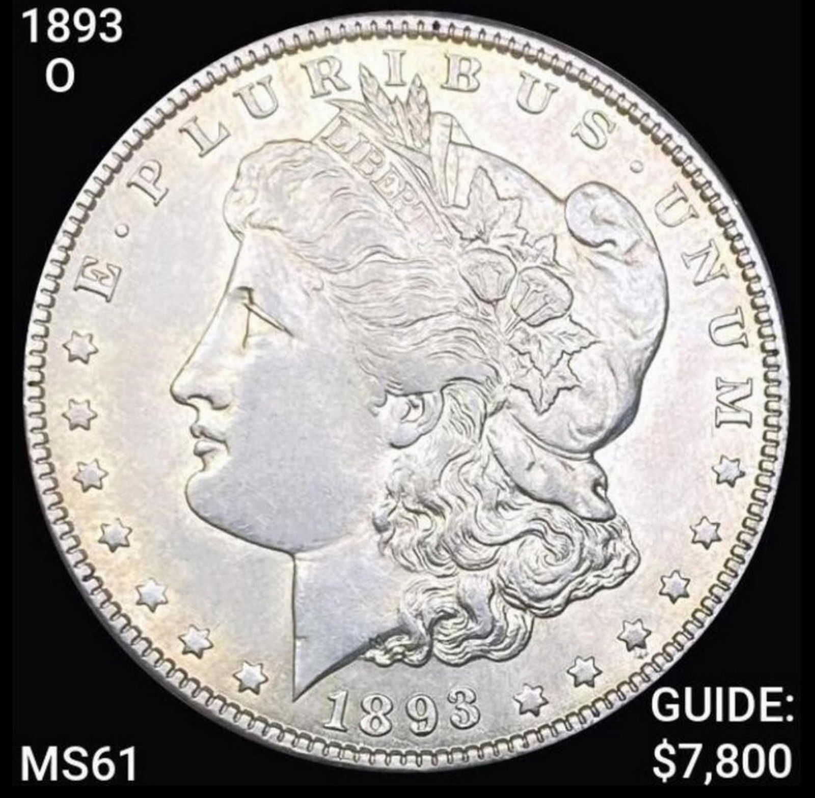 1893-O Morgan Silver Dollar UNCIRCULATED (1 of 2)