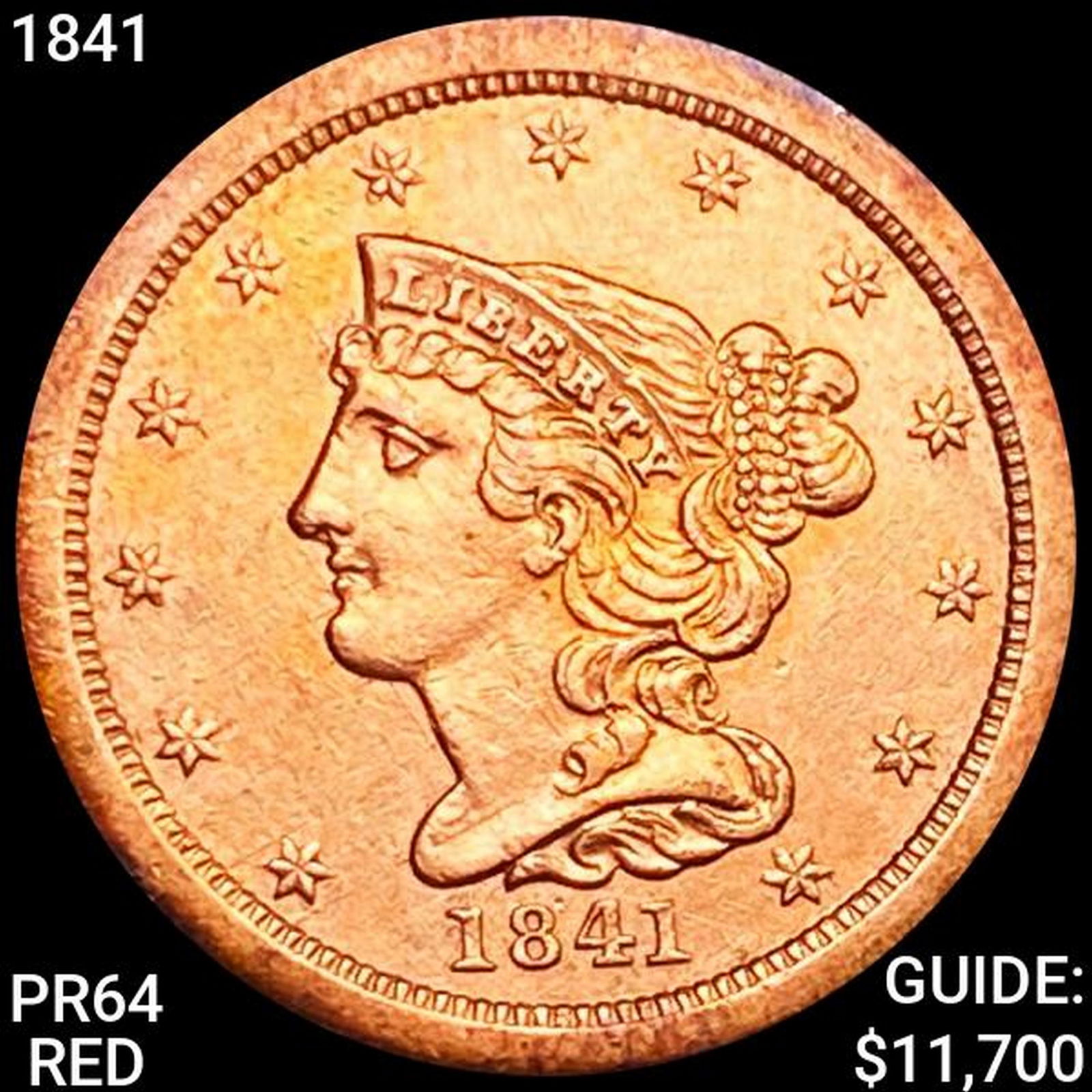 1841 Classic Head Half Cent CHOICE PROOF RD (1 of 2)