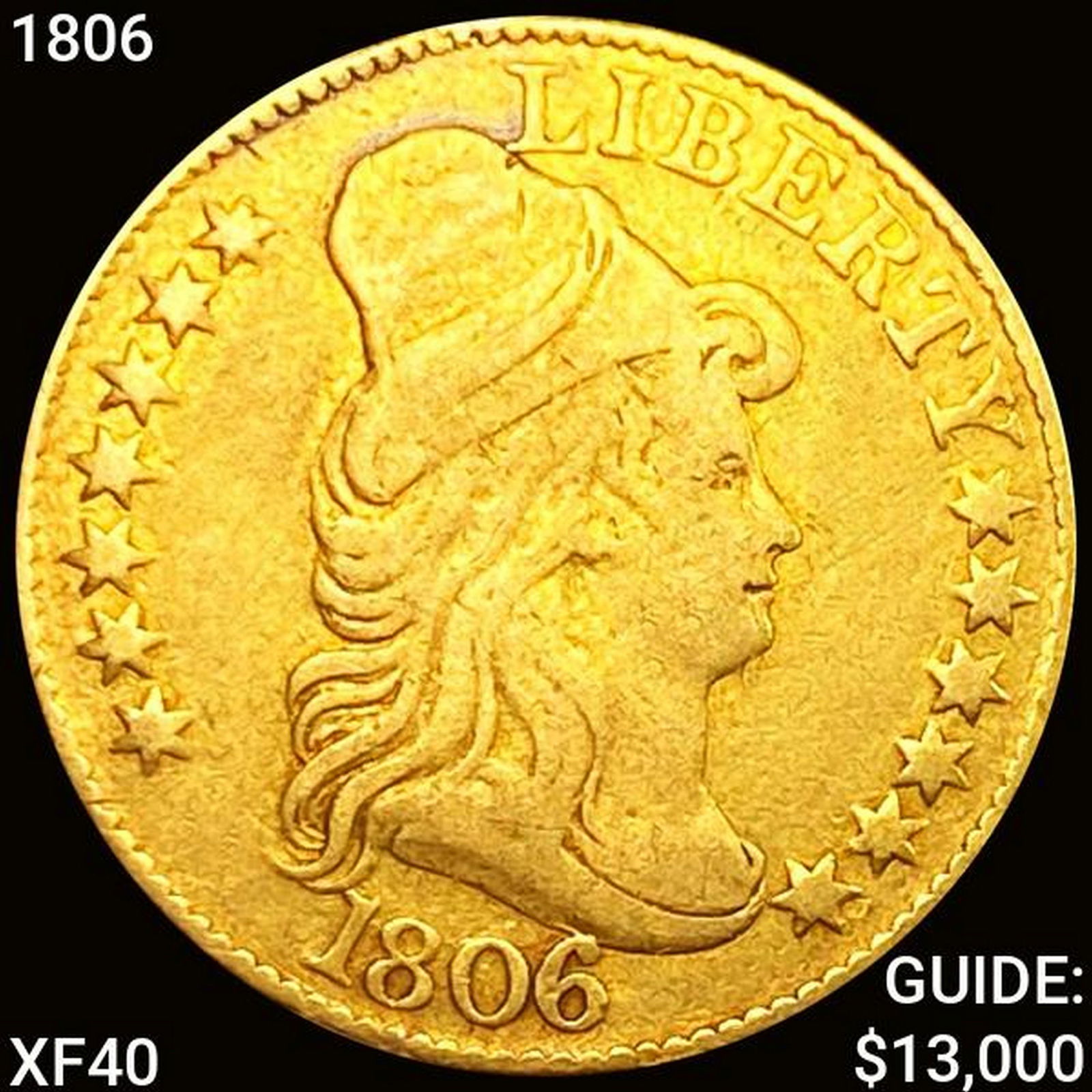 1806 $5 Gold Half Eagle LIGHTLY CIRCULATED (1 of 2)